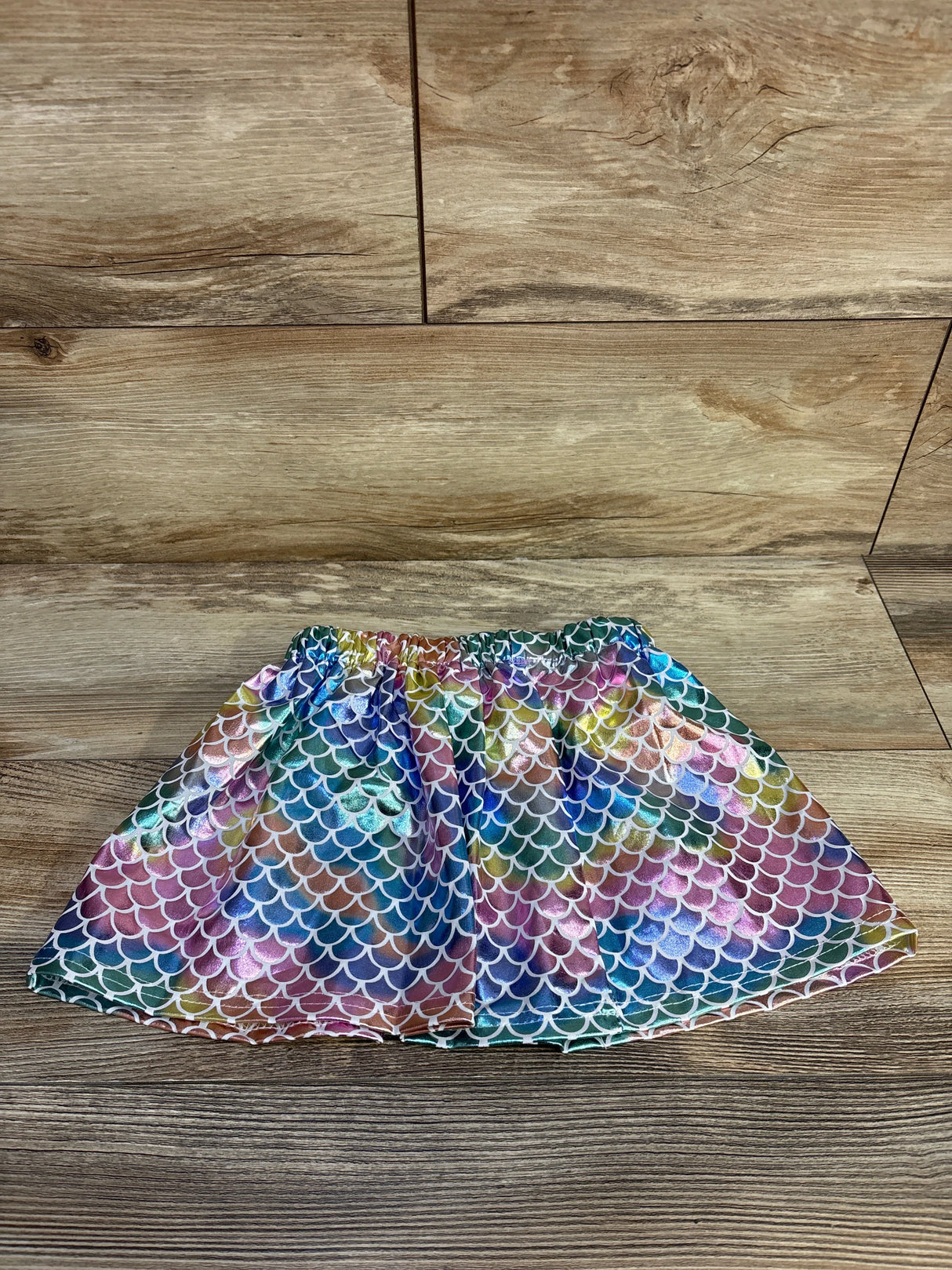 Zcaynger Metallic Mermaid Skirt Pink sz 2-3T