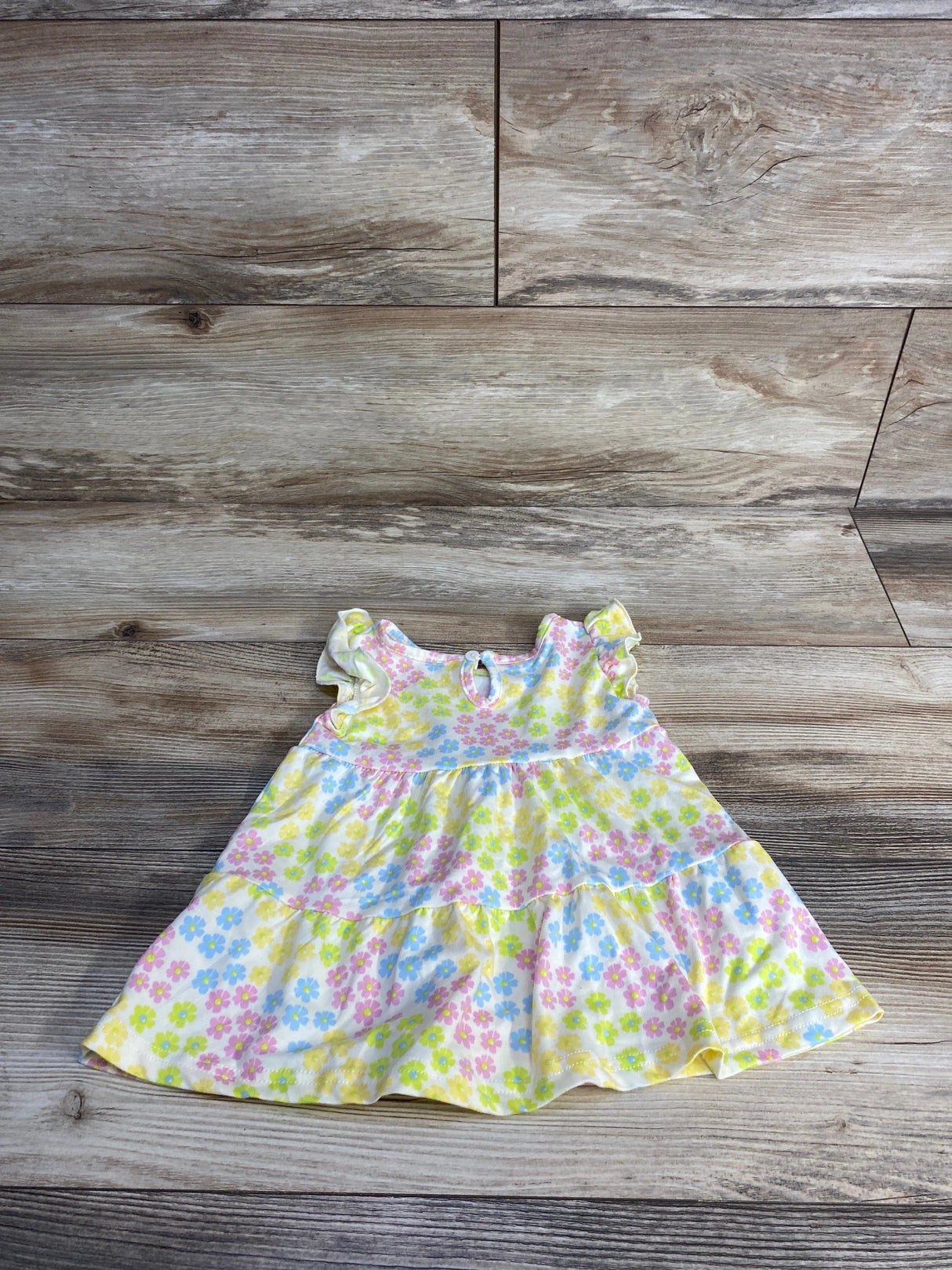 Just Lizzy Floral Tiered Top Yellow sz 12m