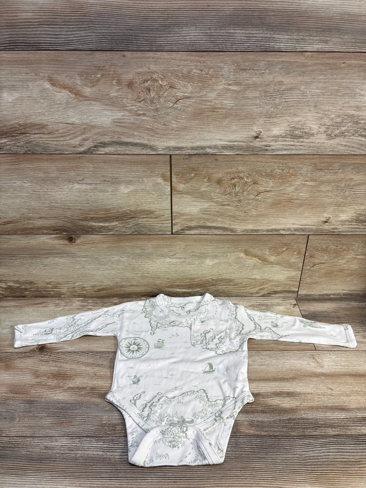Banana Republic Map Bodysuit White sz 18-24m