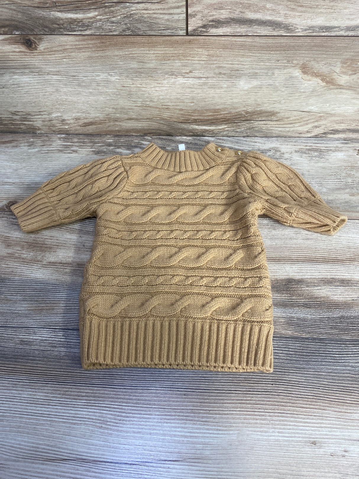 Janie & Jack Cable Knit Sweater Tan sz 2T