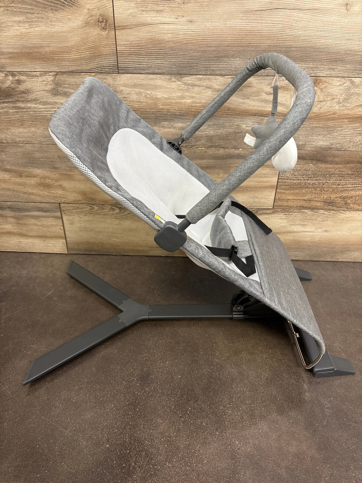 Baby Delight Alpine Deluxe Bouncer in Charcoal Grey