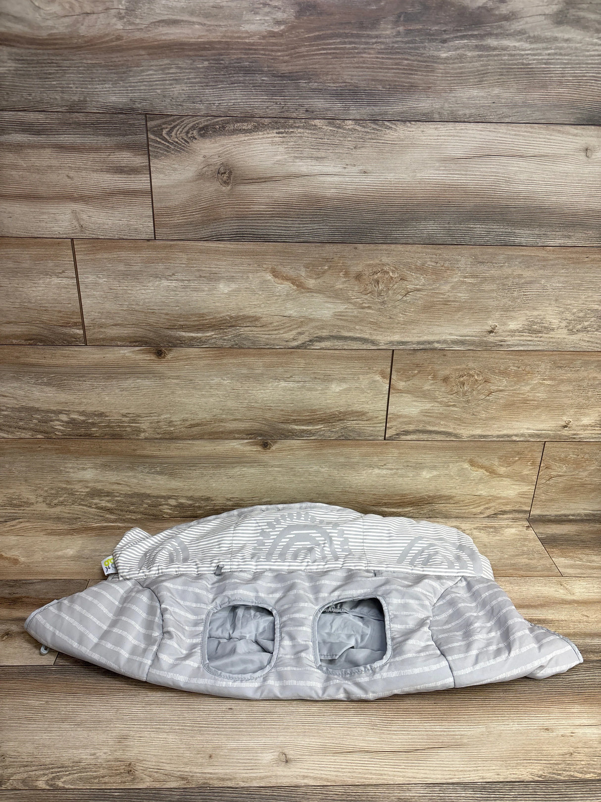 Go by Goldbug Shopping Cart And High Chair Cover - Gray Ticking Stripe