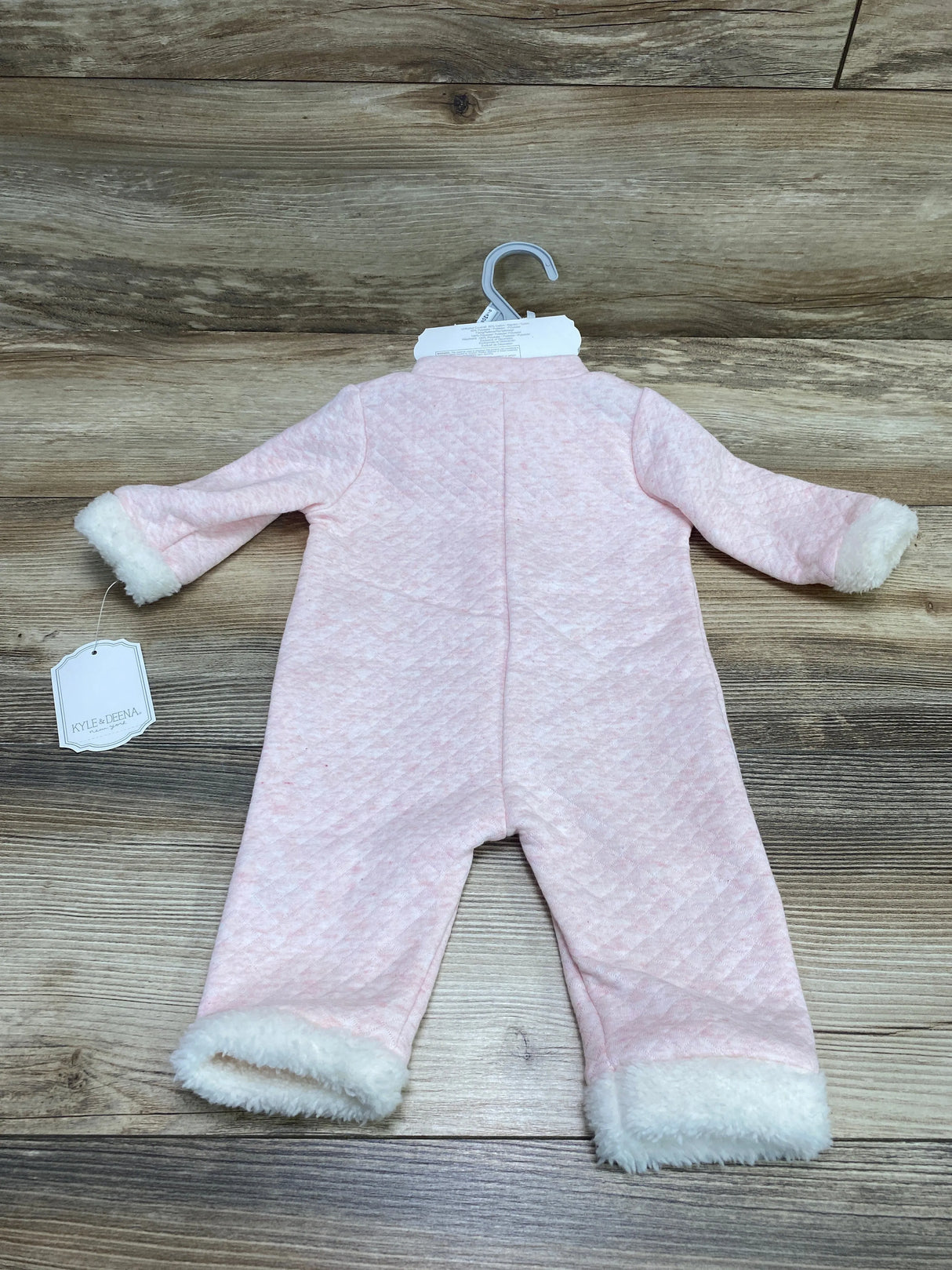 NEW Kyle & Deena 2pc Quilted Coverall & Headband Pink sz 0-3m - Me n Mommy To Be