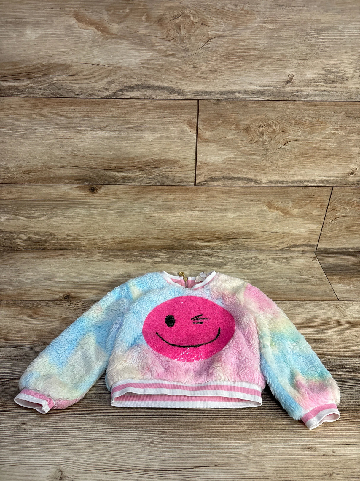 Baby Sara Sequin Plush Sweatshirt Blue sz 3T - Me n Mommy To Be