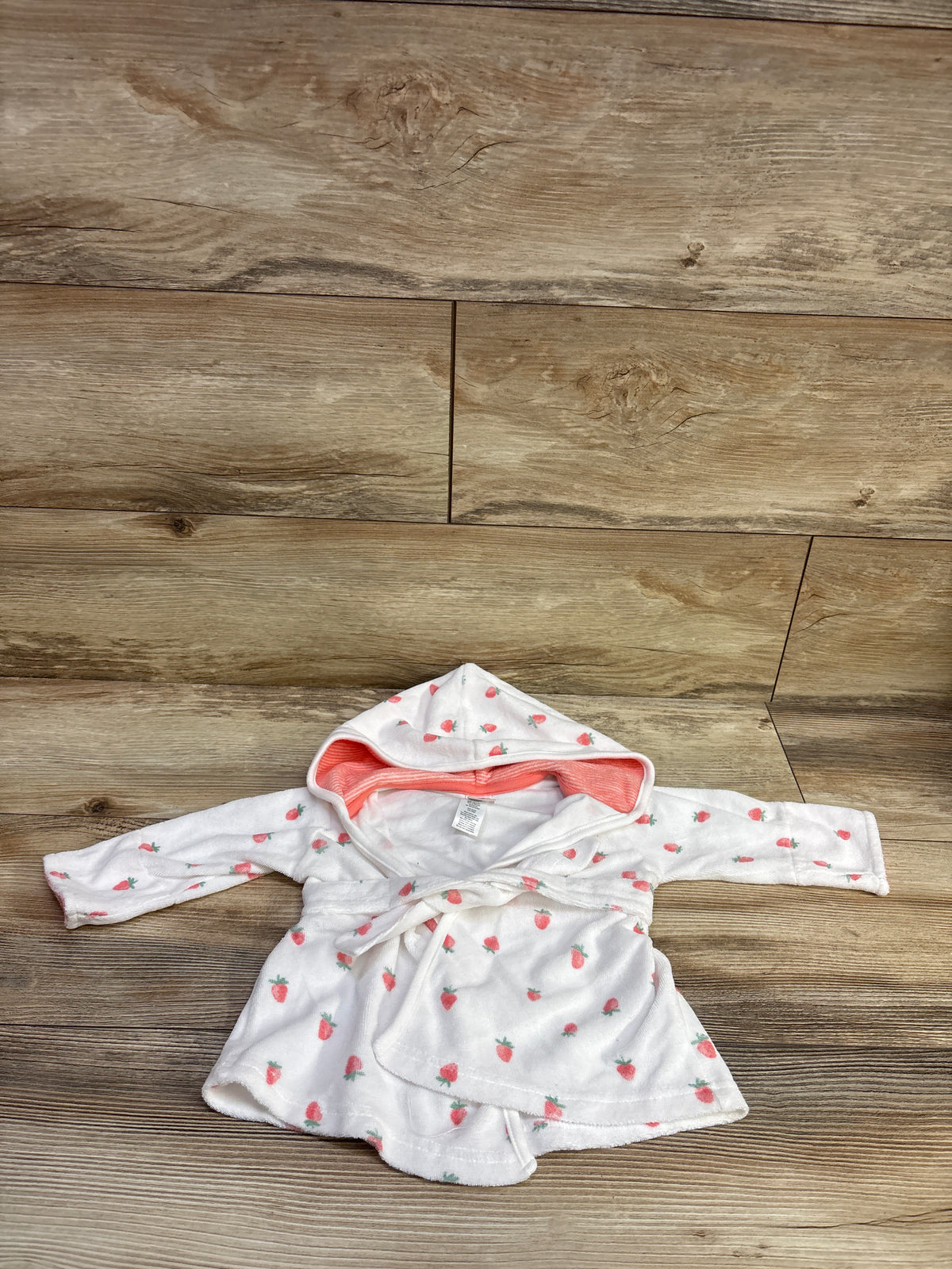 Just One You Terry Cloth Bath Robe White sz 0-9m
