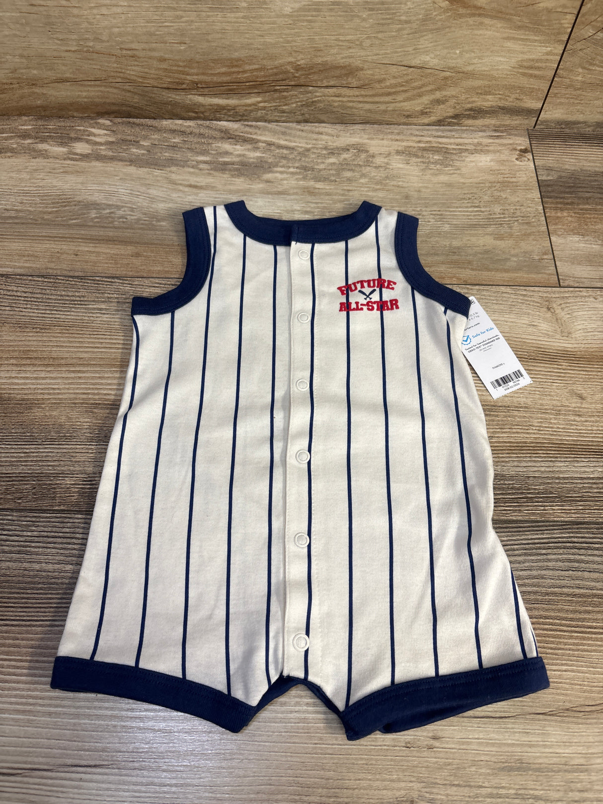 NEW Carter's All Star Tank Shortie Romper White sz 3m