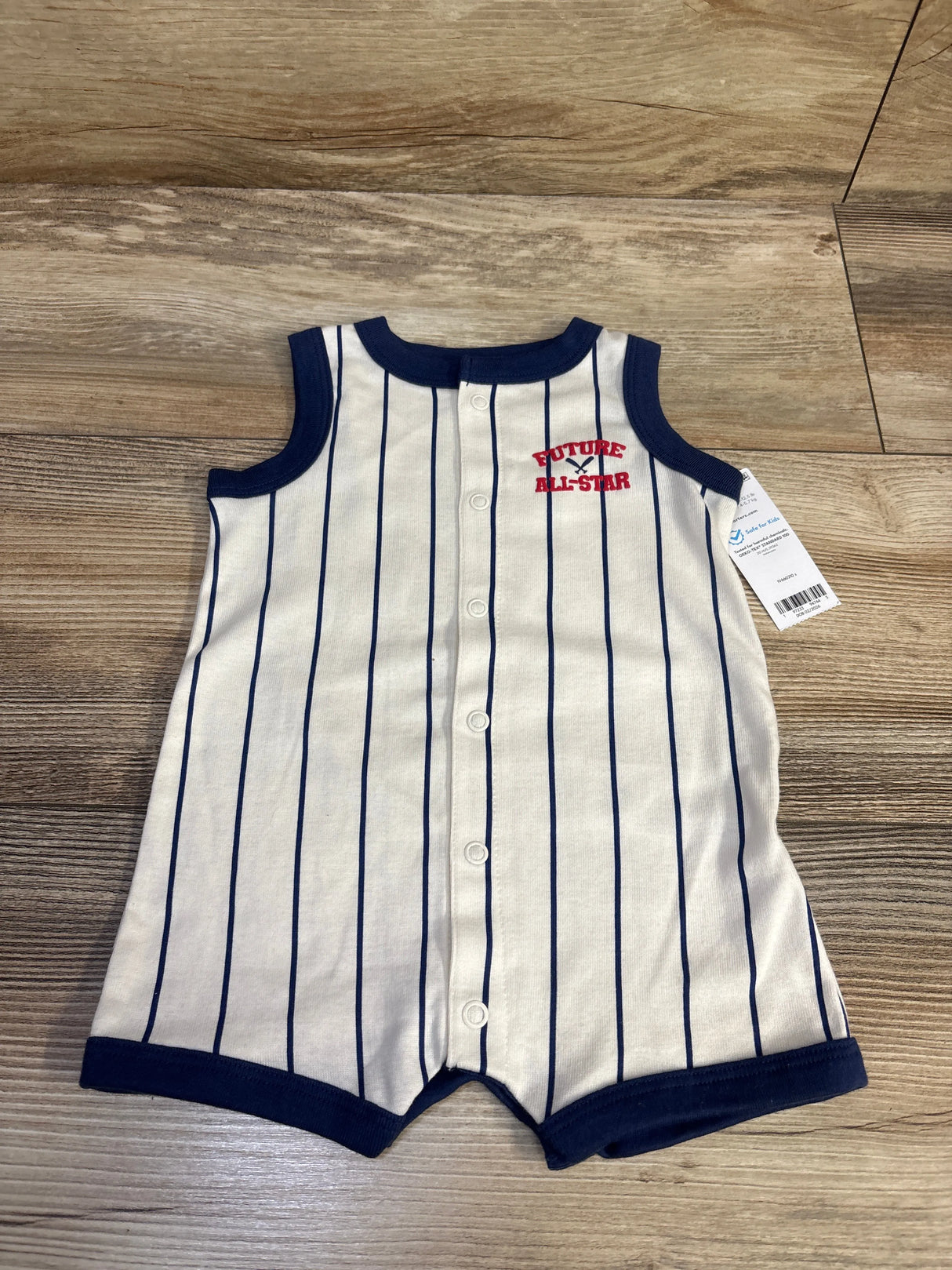 NEW Carter's All Star Tank Shortie Romper White sz 3m