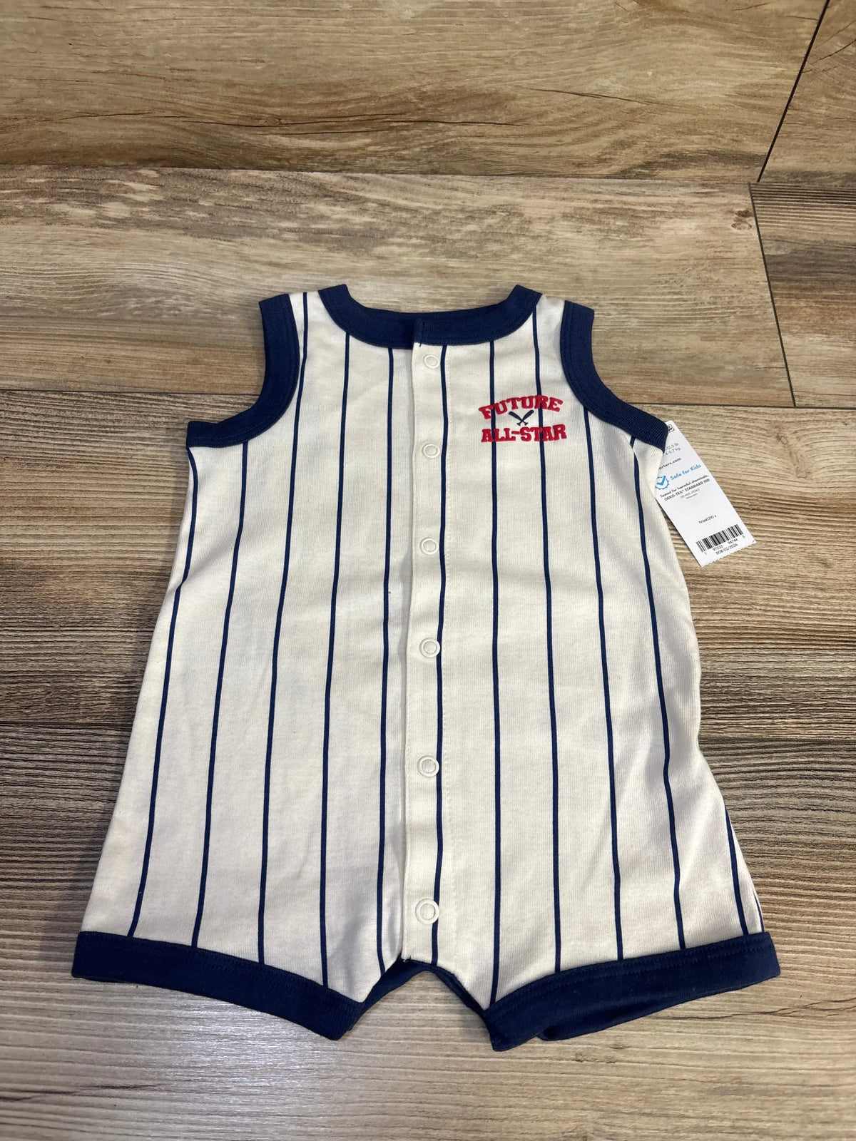 NEW Carter's All Star Tank Shortie Romper White sz 3m