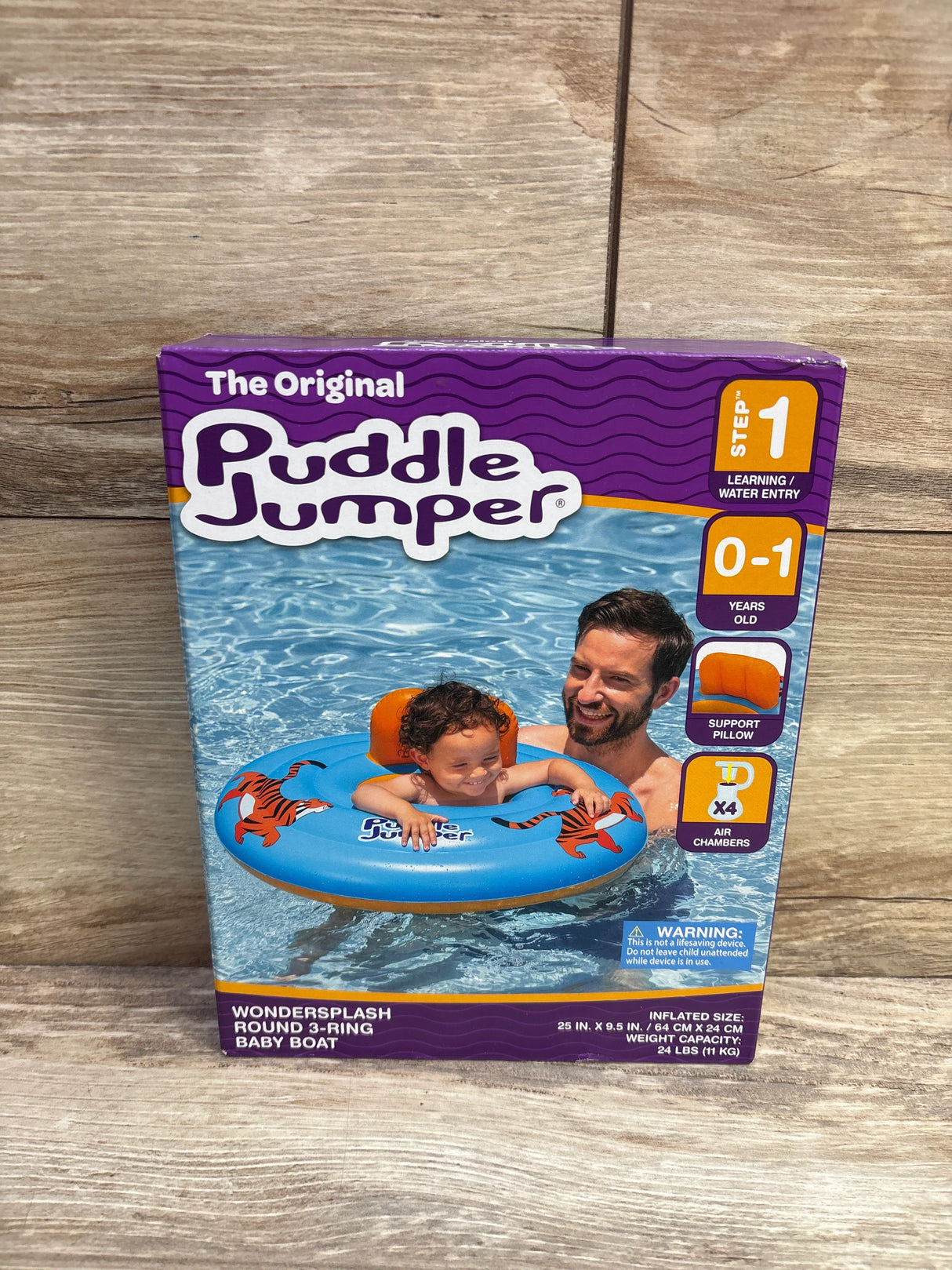 NEW The Original Puddle Jumper - Wondersplash Round 3-Ring Baby Boat