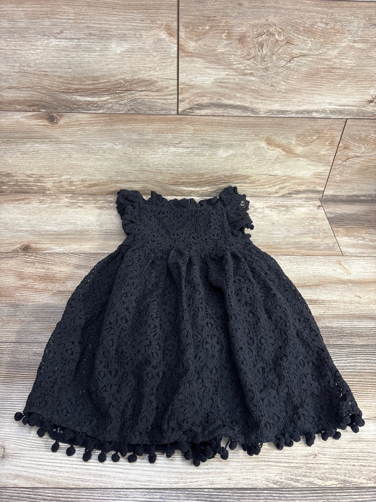 Laced Overlay Dress Black sz 3T