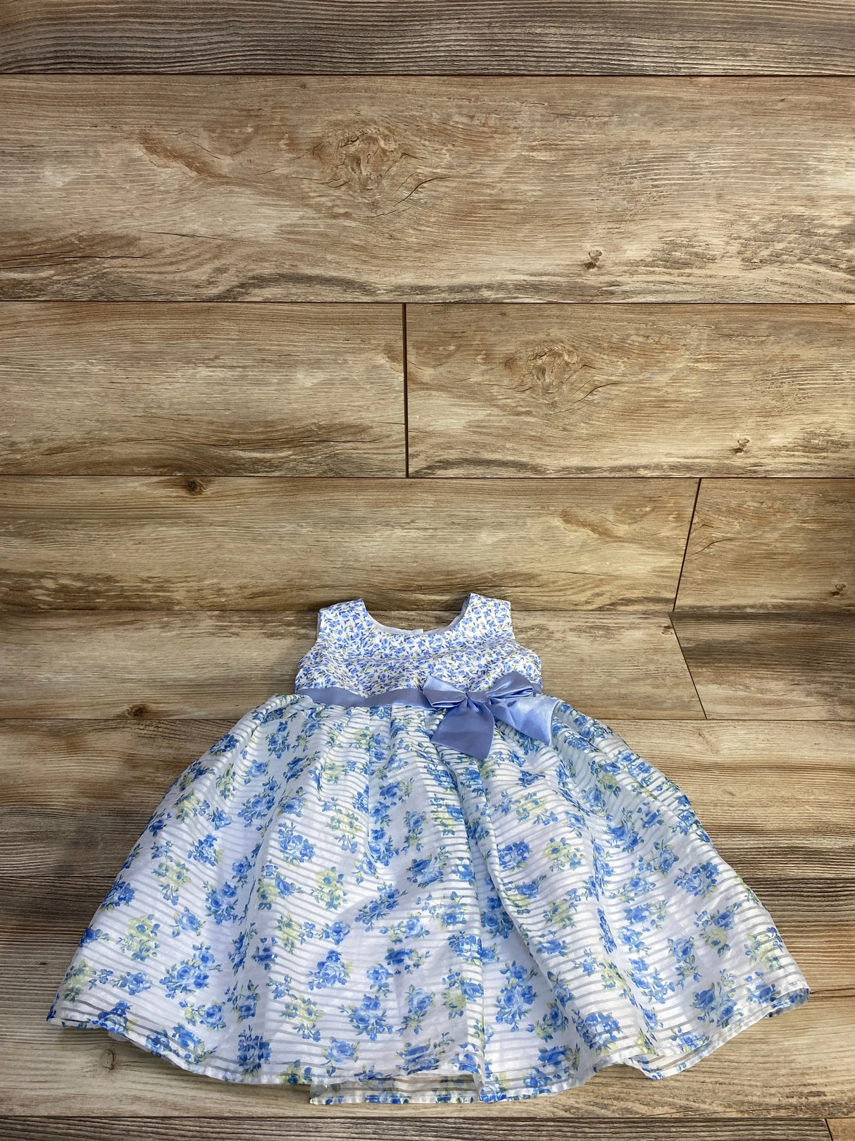 Jona Michelle Floral Sleeveless Dress Blue sz 3T