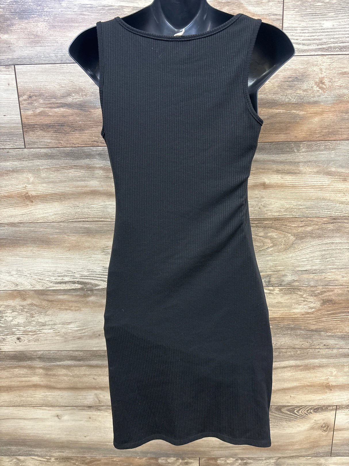 Pinkblush Sleeveless Ribbed Fitted Maternity Dress Black sz Medium