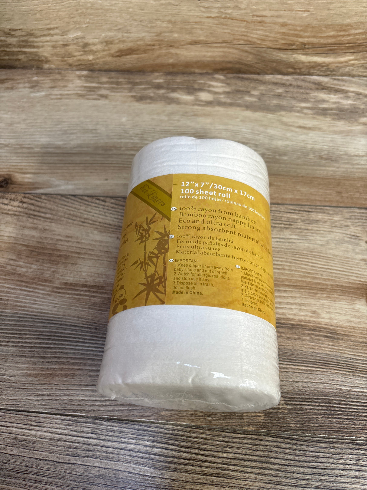 NEW Bluesnail Unscented Bamboo Diaper Liners 100ct.