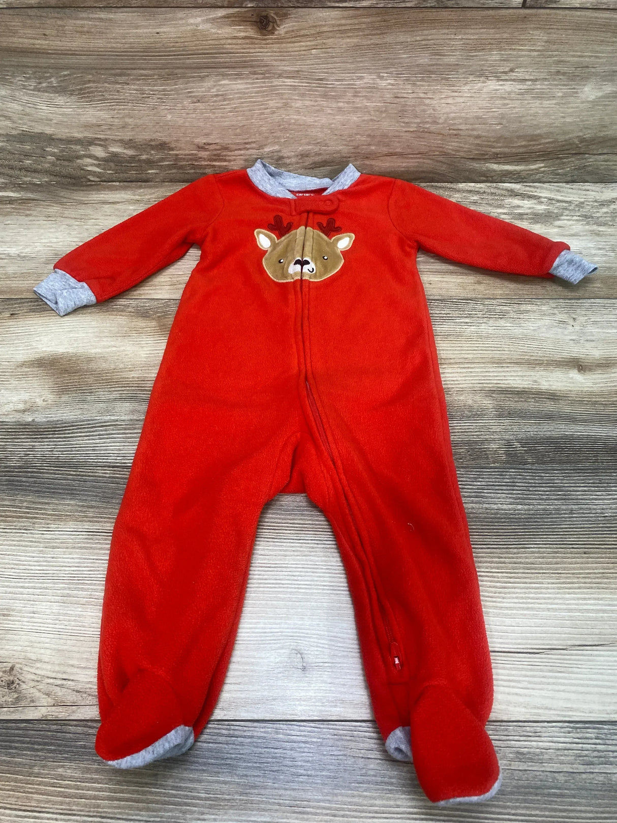 Carter's Reindeer Blanket Sleeper Red sz 9m - Me n Mommy To Be