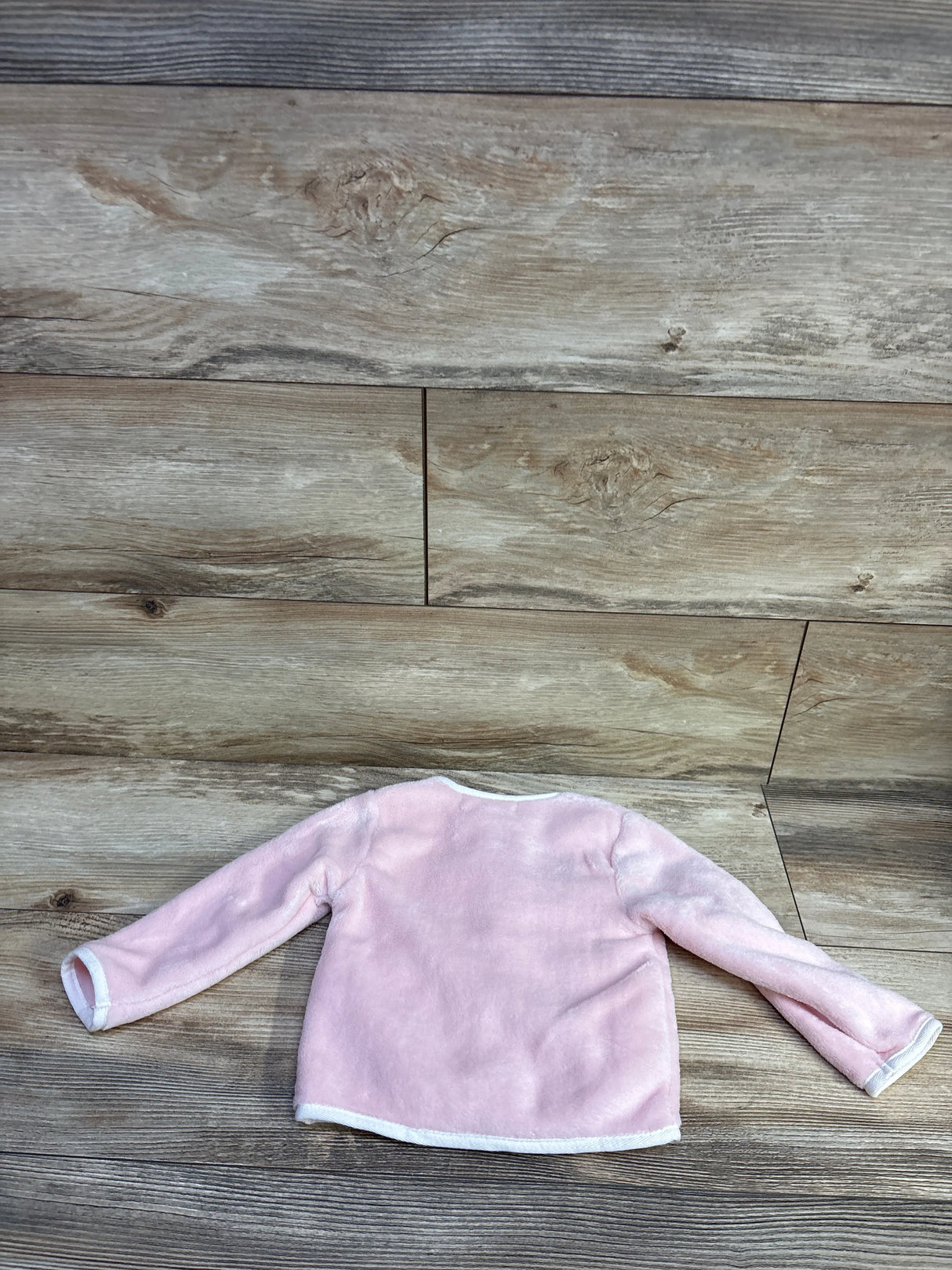 NEW Staring Out Plush Button-Up Jacket Pink sz 12m