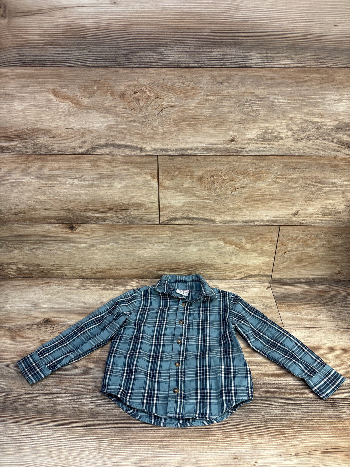 Wrangler Button-Up Shirt Blue sz 3T