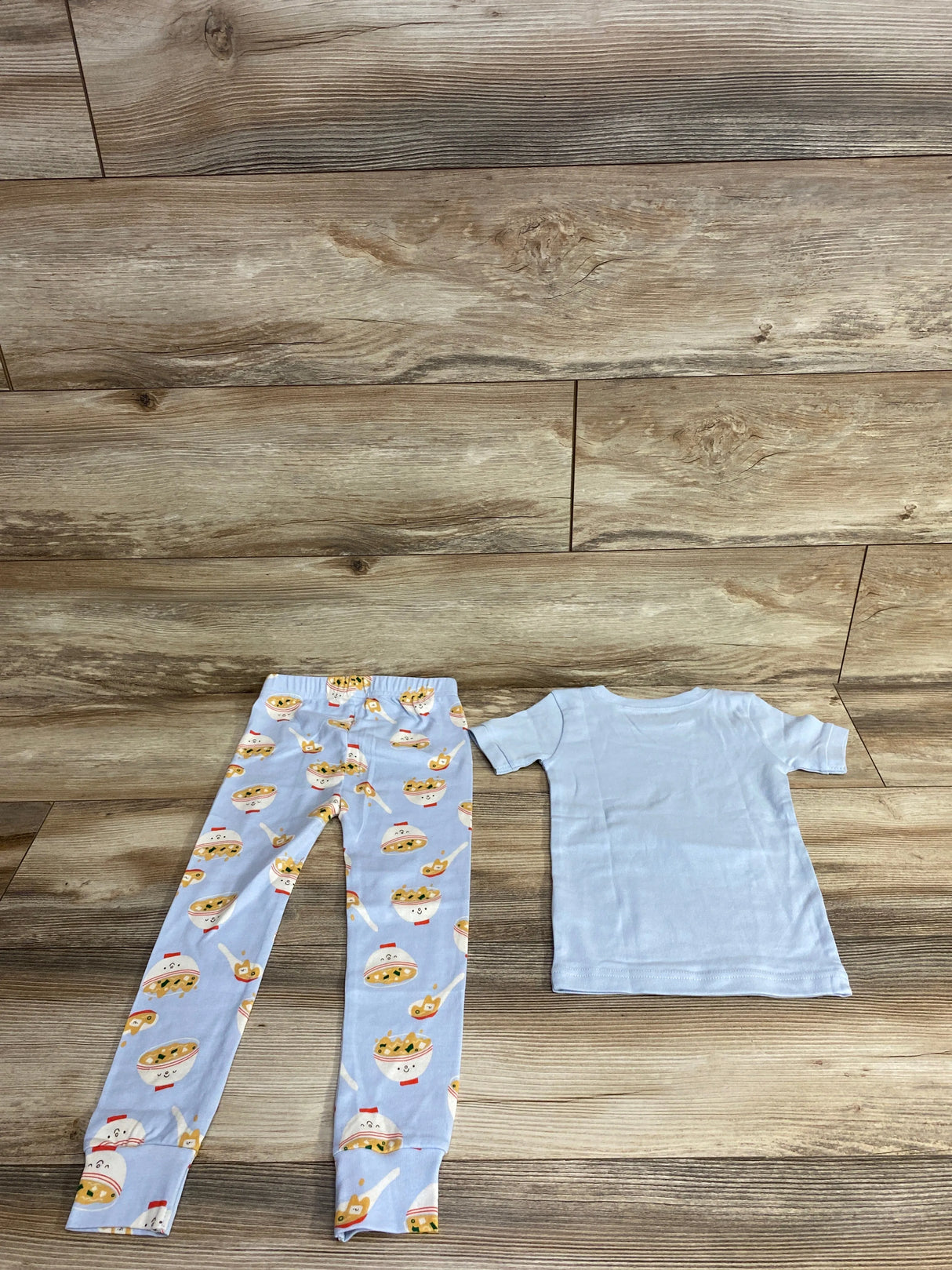 Old Navy 2pc Soup Pajama Set Light Blue sz 4T