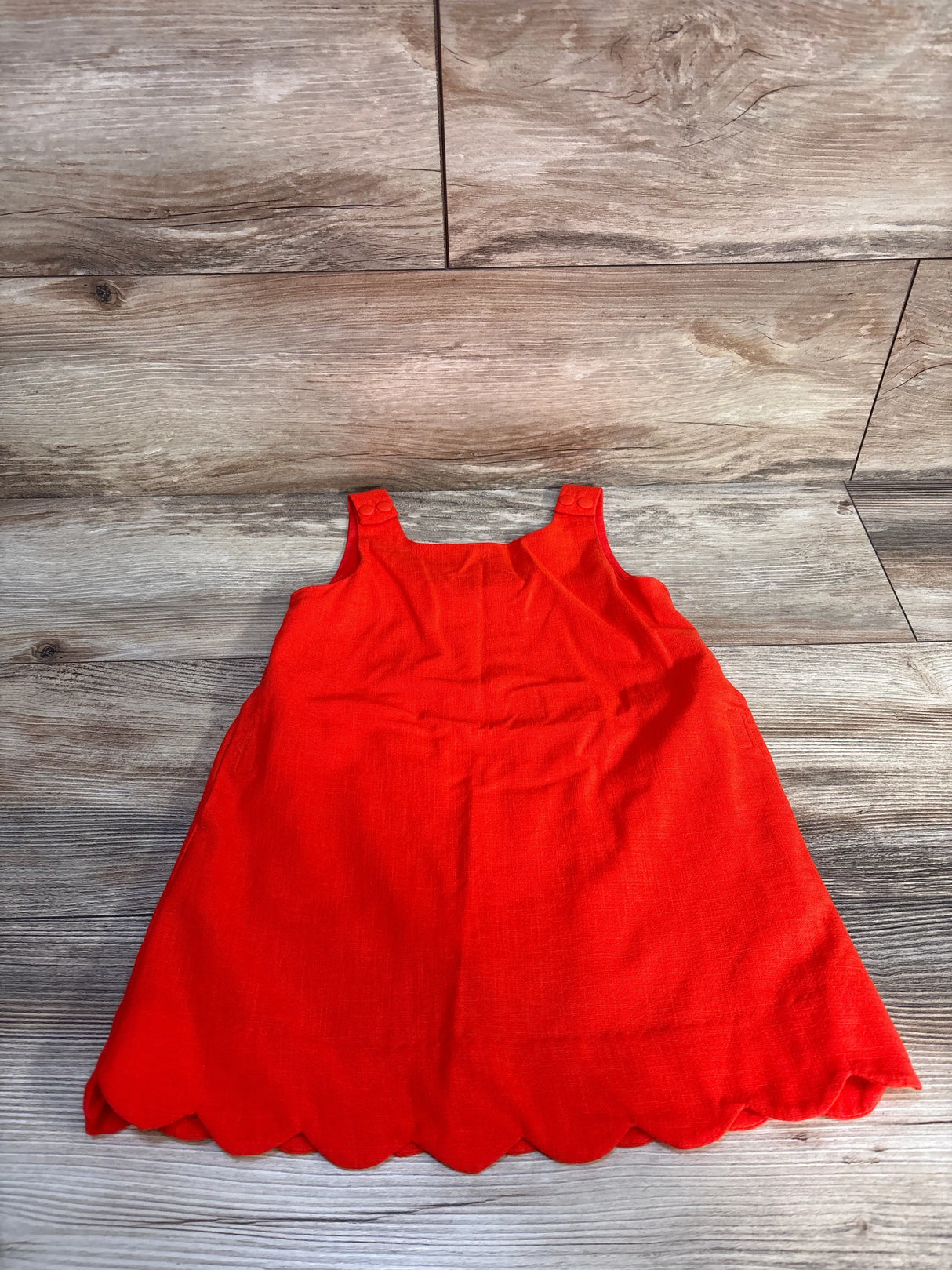 Kate Spade New York Scalloped Mini Shift Dress Red sz 2T
