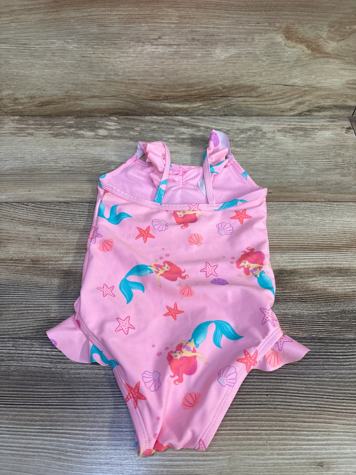 Jumping Beans x Disney The Little Mermaid Ruched 1pc Swimsuit Pink sz 2T