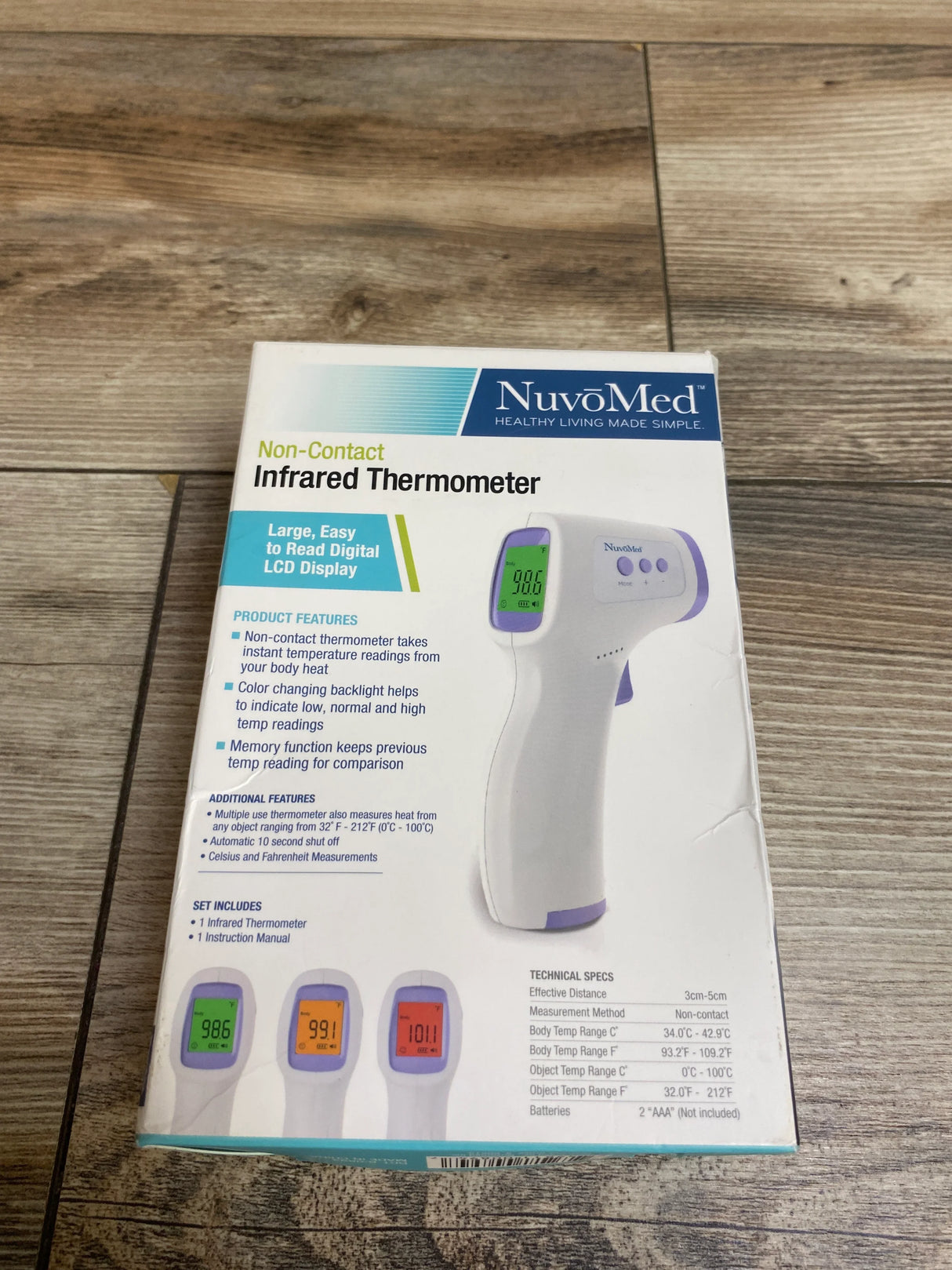 NuvoMed Non-Contact Infrared Thermometer