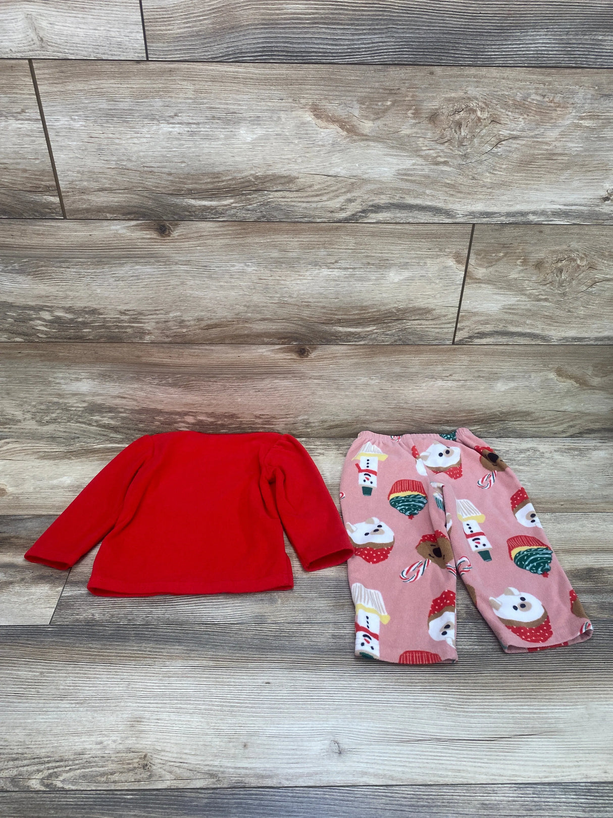 Just One You 2pc Baking Spirits Brights Pajama Set Red sz 18m - Me n Mommy To Be