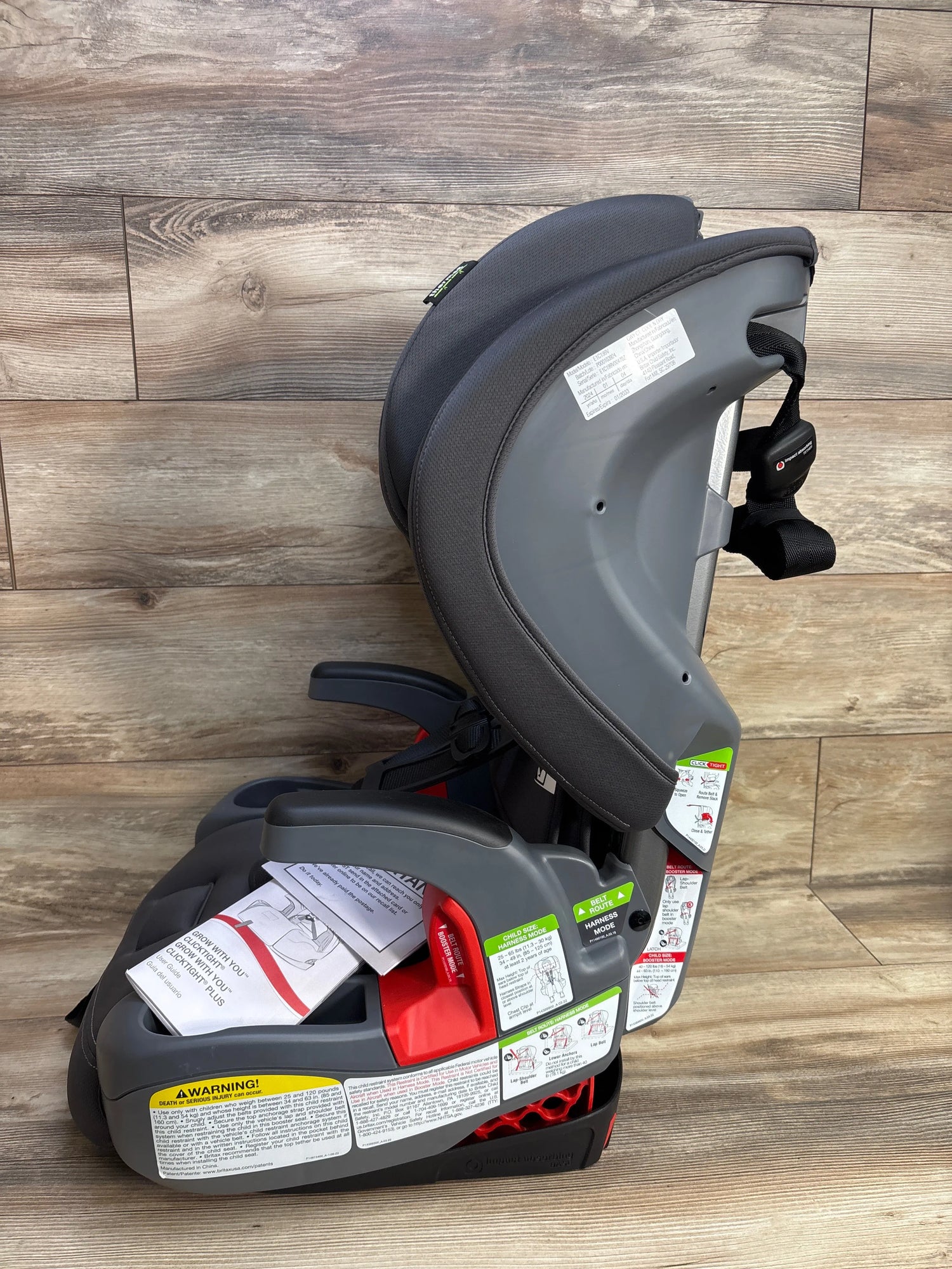 NEW Britax Grow With You ClickTight Harness-2-Booster Car Seat Cool N Dry 25-120lbs