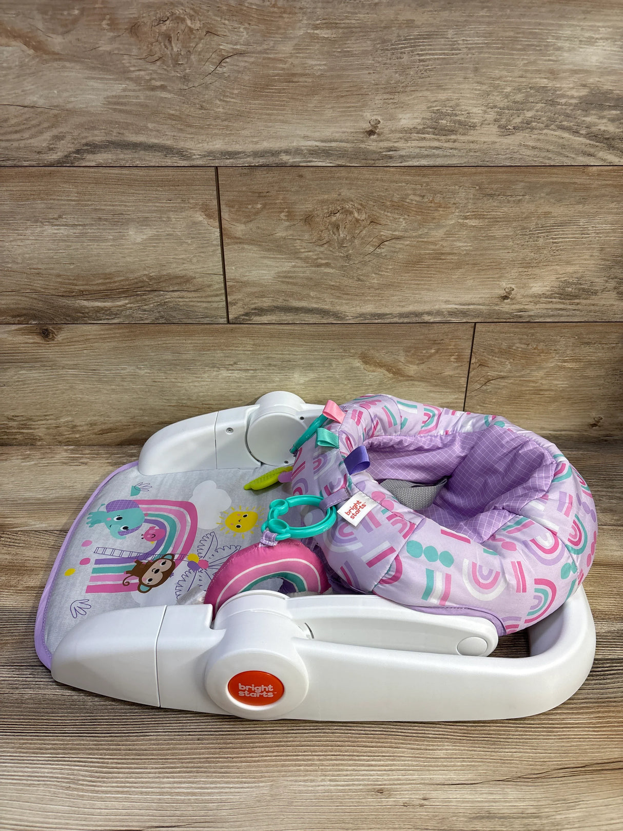 Bright Starts Learn-to-Sit 2-Position Floor Seat in Purple Paradise