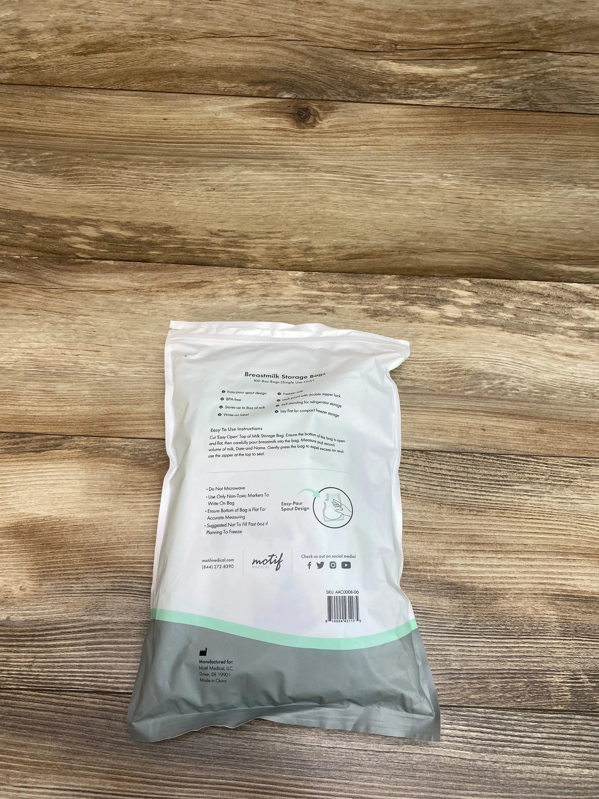 NEW Motif Medical Breastmilk Storage Bags 100ct - Me n Mommy To Be