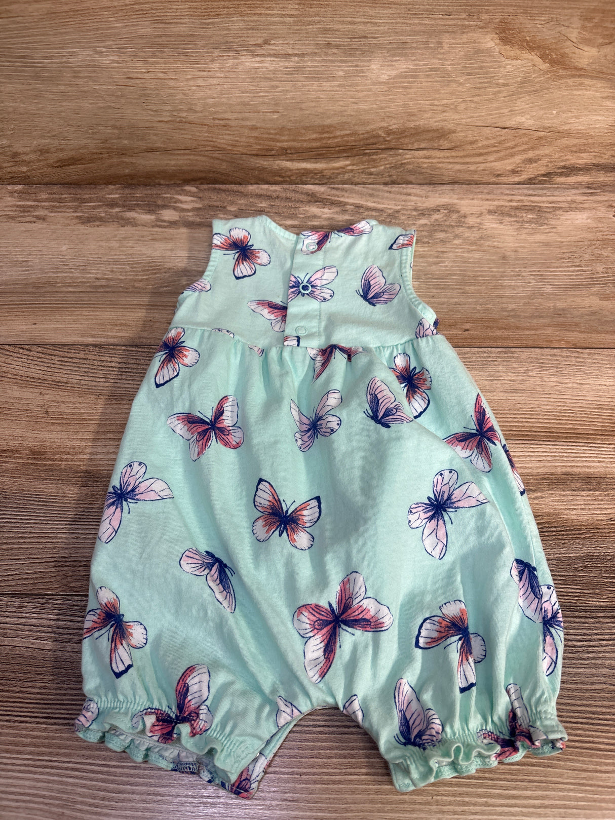 Carter's Butterfly Shortie Romper Blue sz 6m