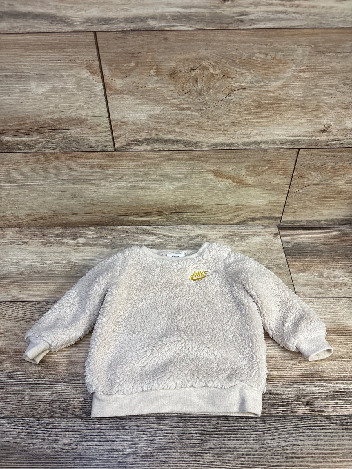 Nike Sherpa Pullover Sweatshirt Beige sz 6m