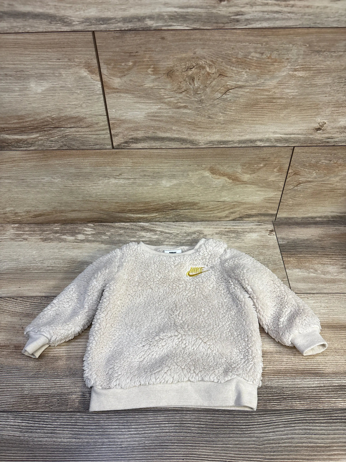 Nike Sherpa Pullover Sweatshirt Beige sz 6m