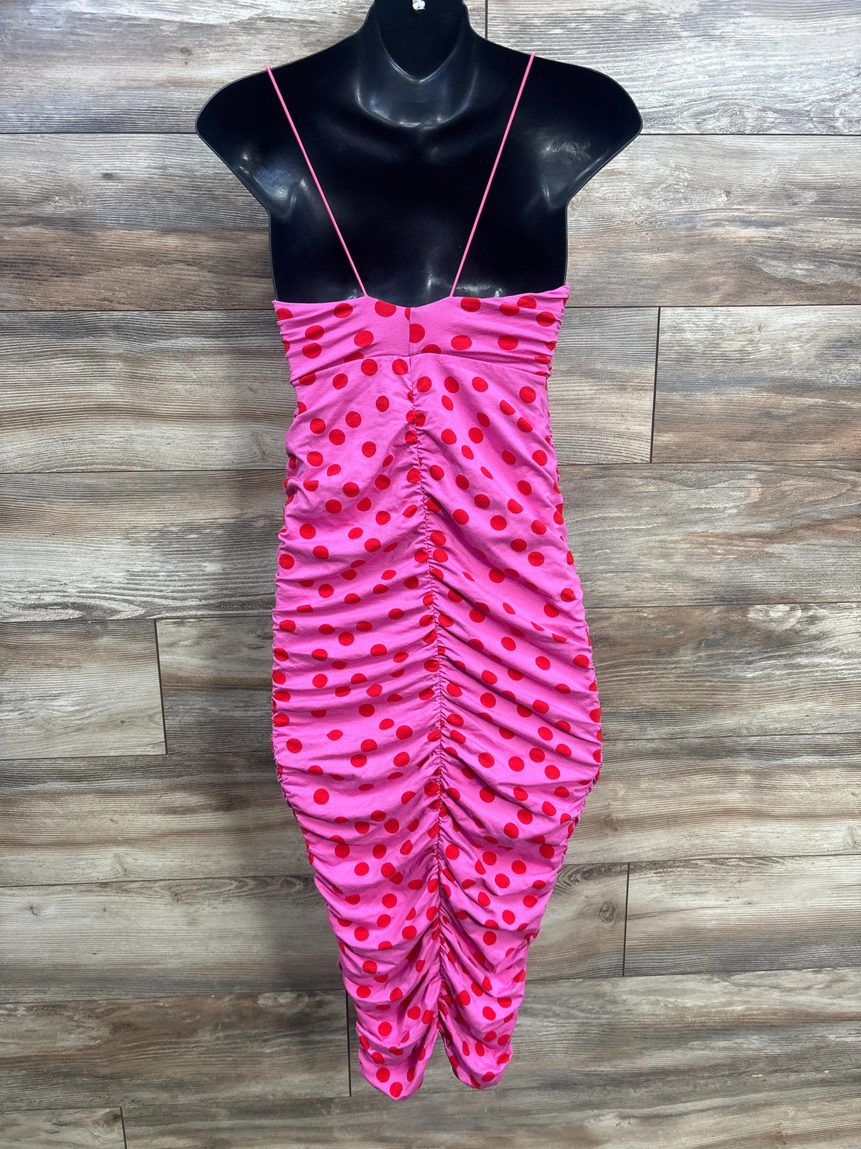 Asos Design Maternity Polka Dot Ruched Shirt Pink sz Small - Me n Mommy To Be