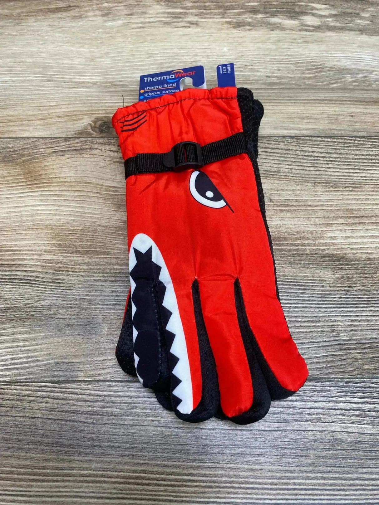 NEW ThermaWear Kid's Shark Winter Ski Gloves Red - Me n Mommy To Be
