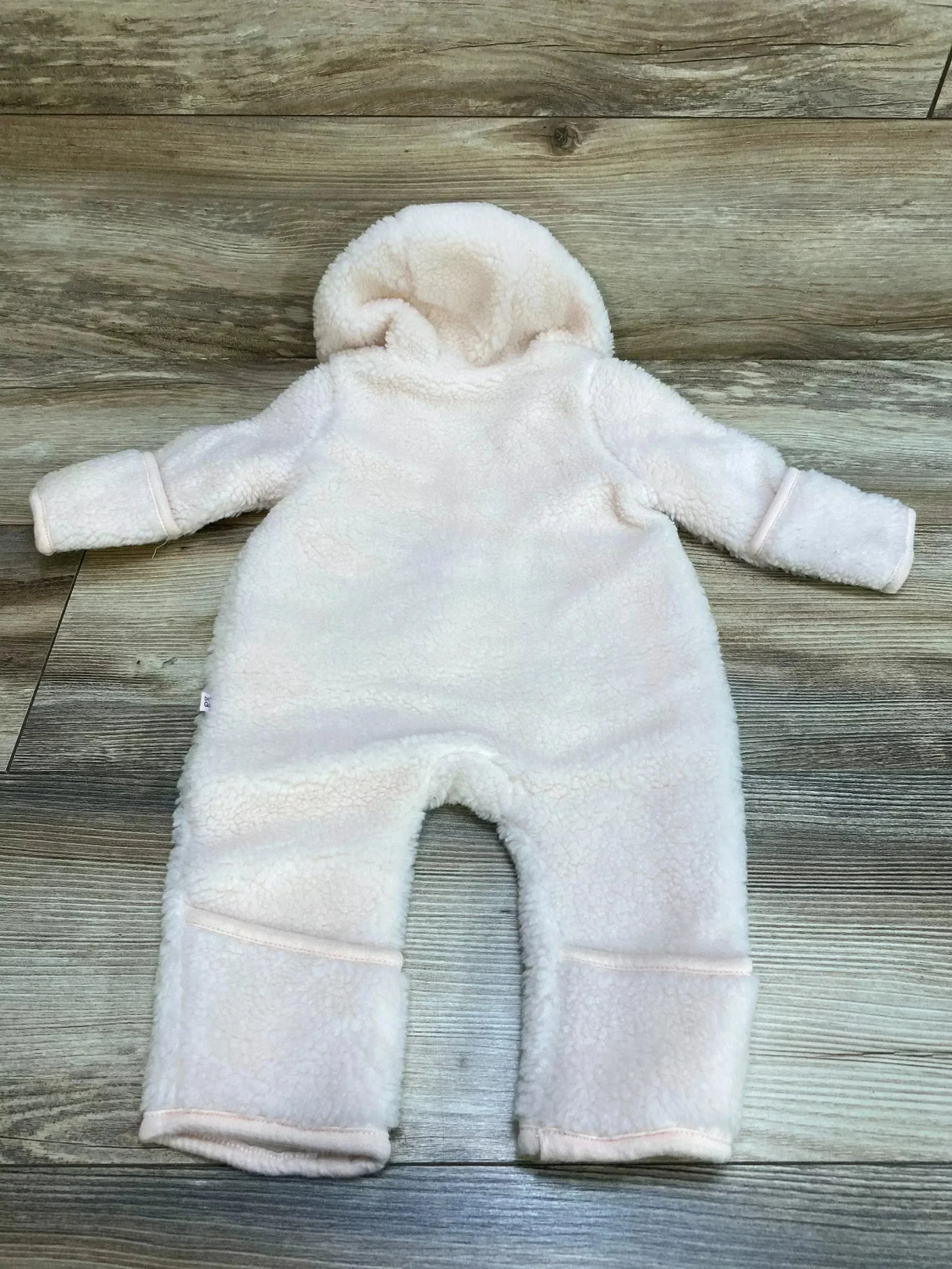 Baby Gap Hooded Sherpa Jumpsuit Pink sz 0-3m - Me n Mommy To Be