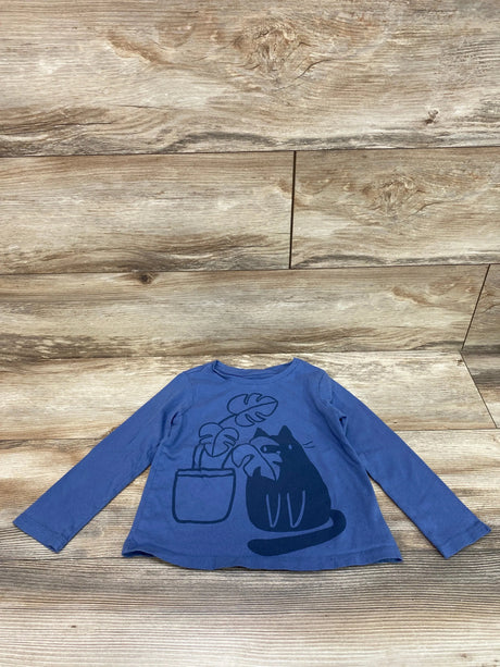 Baby Gap Cat Plant Shirt Blue sz 4T - Me n Mommy To Be