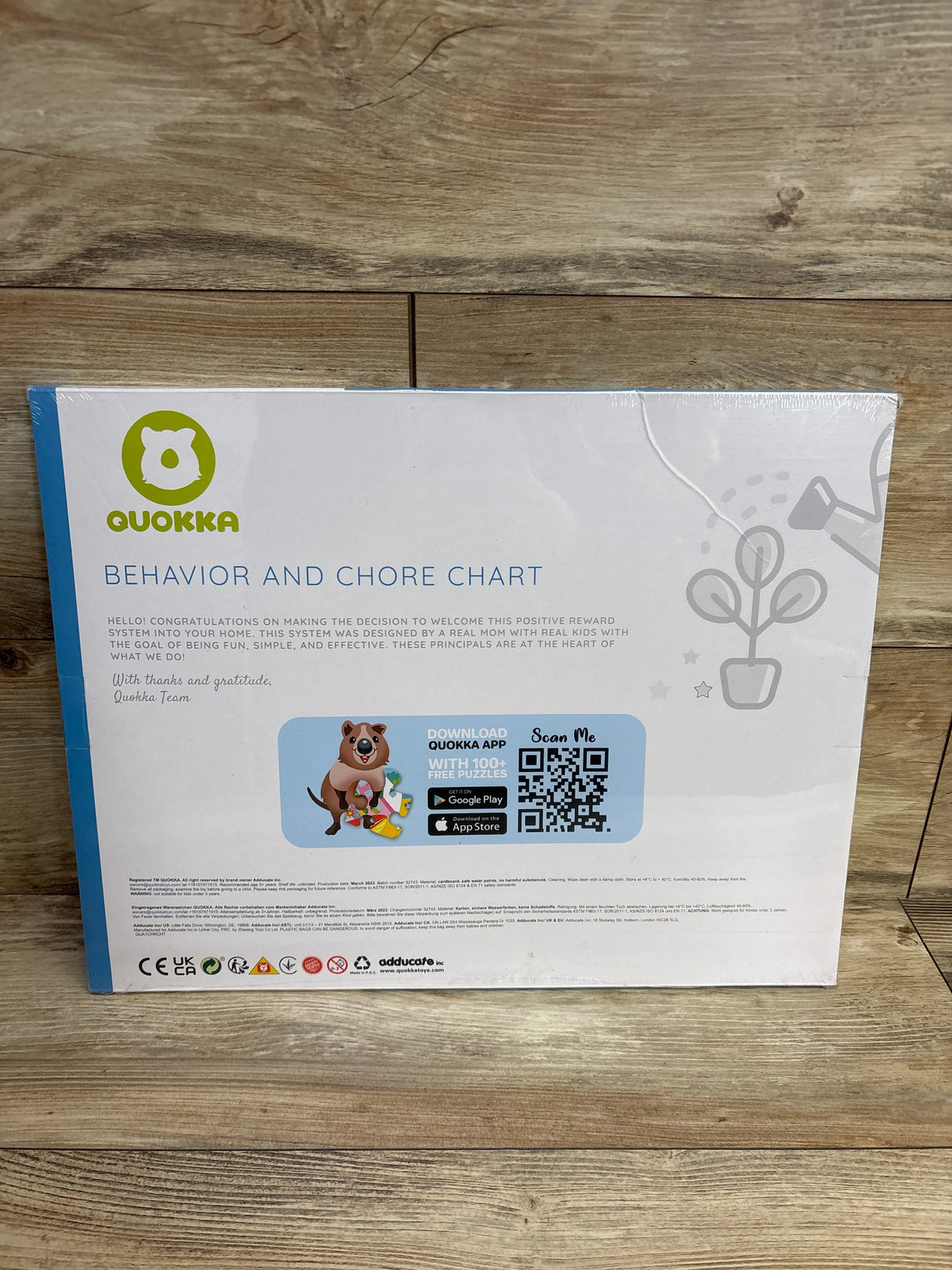 NEW Quokka 'Chart To Finish' Magnetic Behavior & Chore Chart