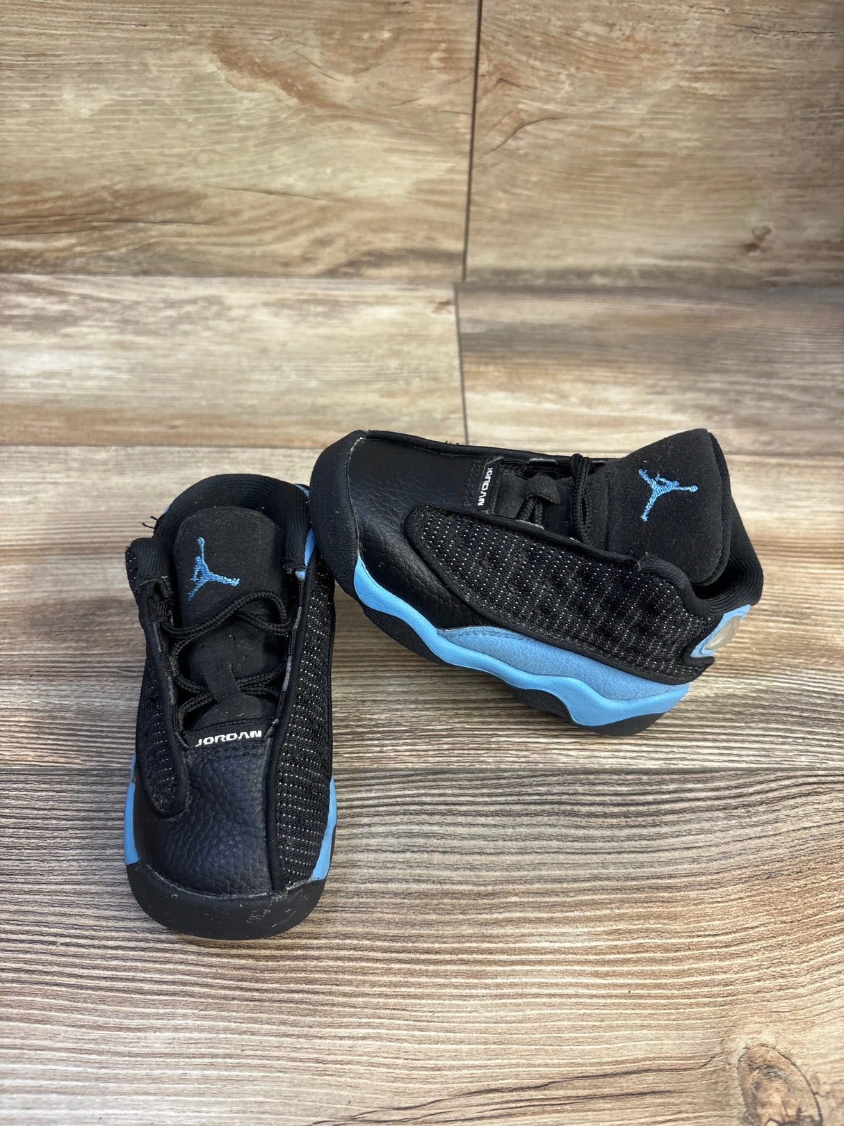 Air Jordan 13 Retro TD 'Black University Blue' Sneakers sz 7c