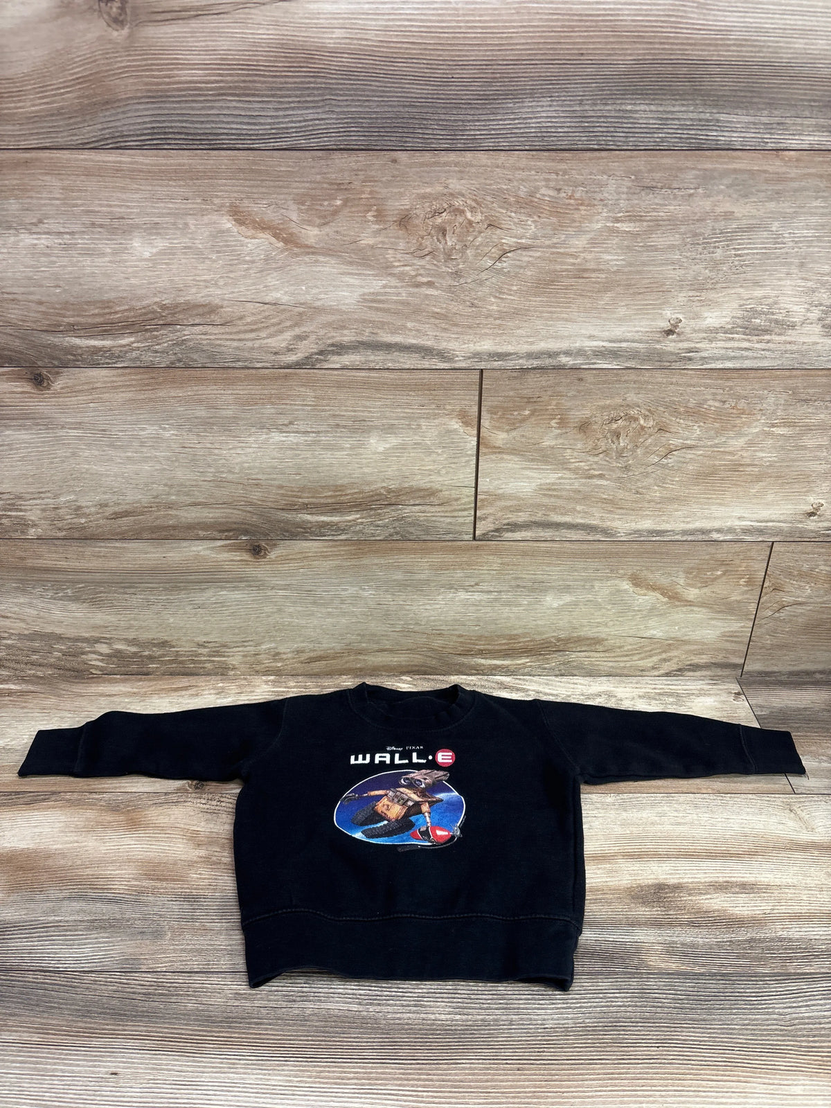 Disney Pixar Wall E Pullover Sweatshirt Black sz 2T