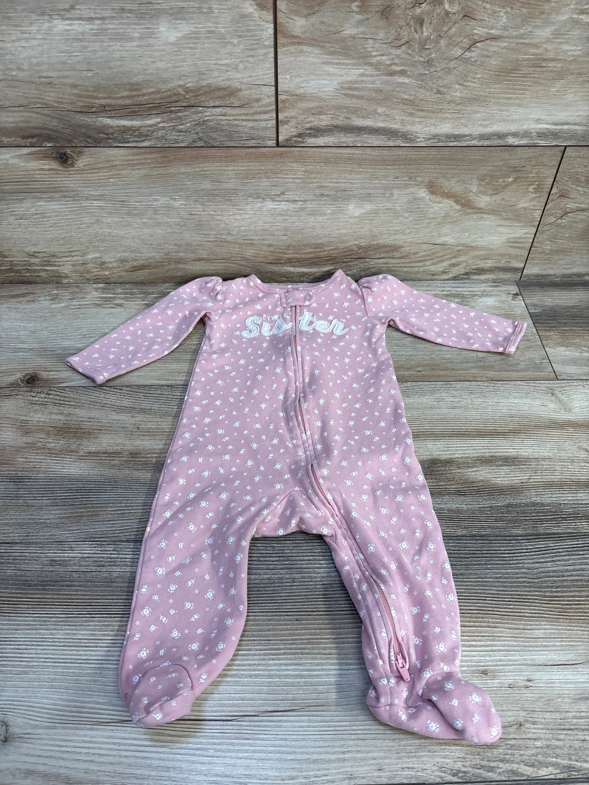 Carter's Little Sister Sleeper Pink sz 9m