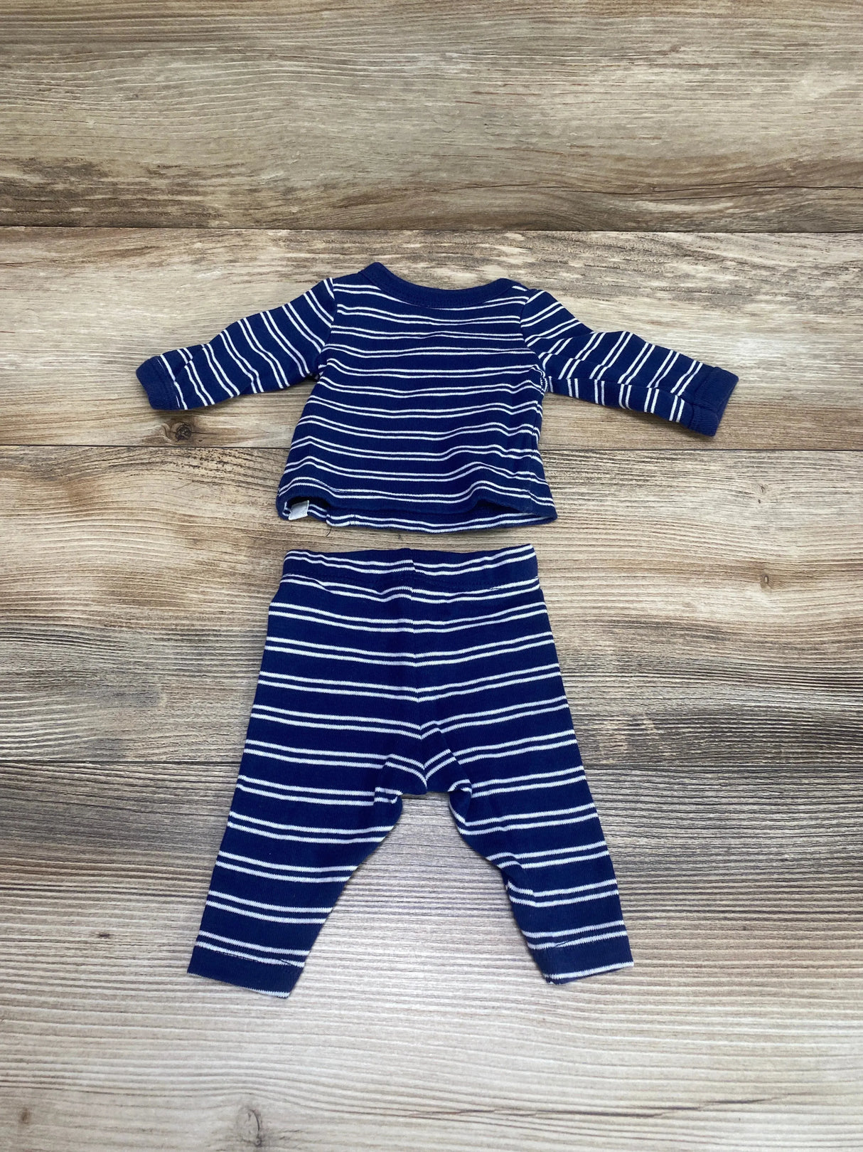Just One You 2pc Striped Kimono Top & Pants Blue sz Preemie - Me n Mommy To Be