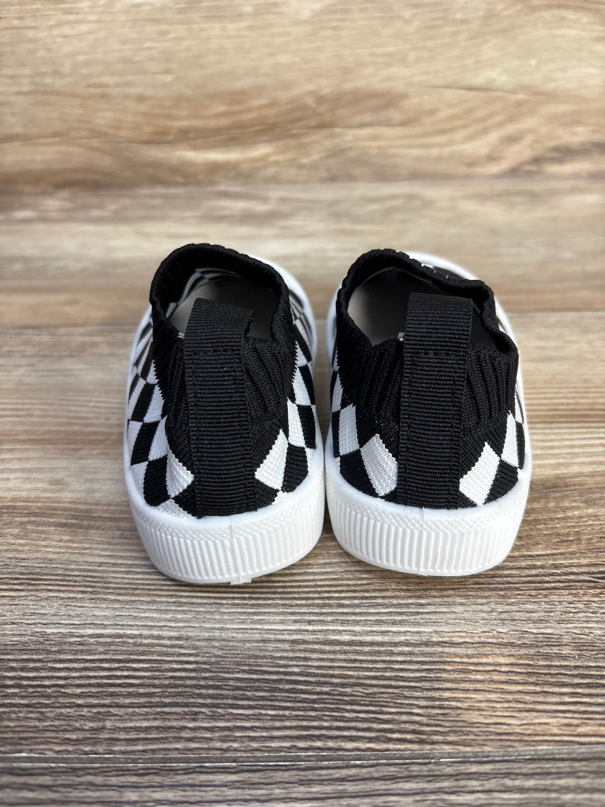 Bacsac Checkered Slip On Sock Shoes White sz 5c