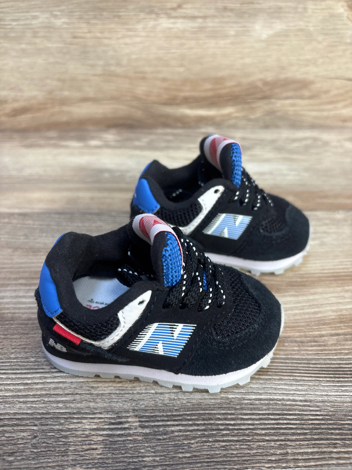 New Balance 574 Speed 'Black Cobalt' Sneakers sz 2c