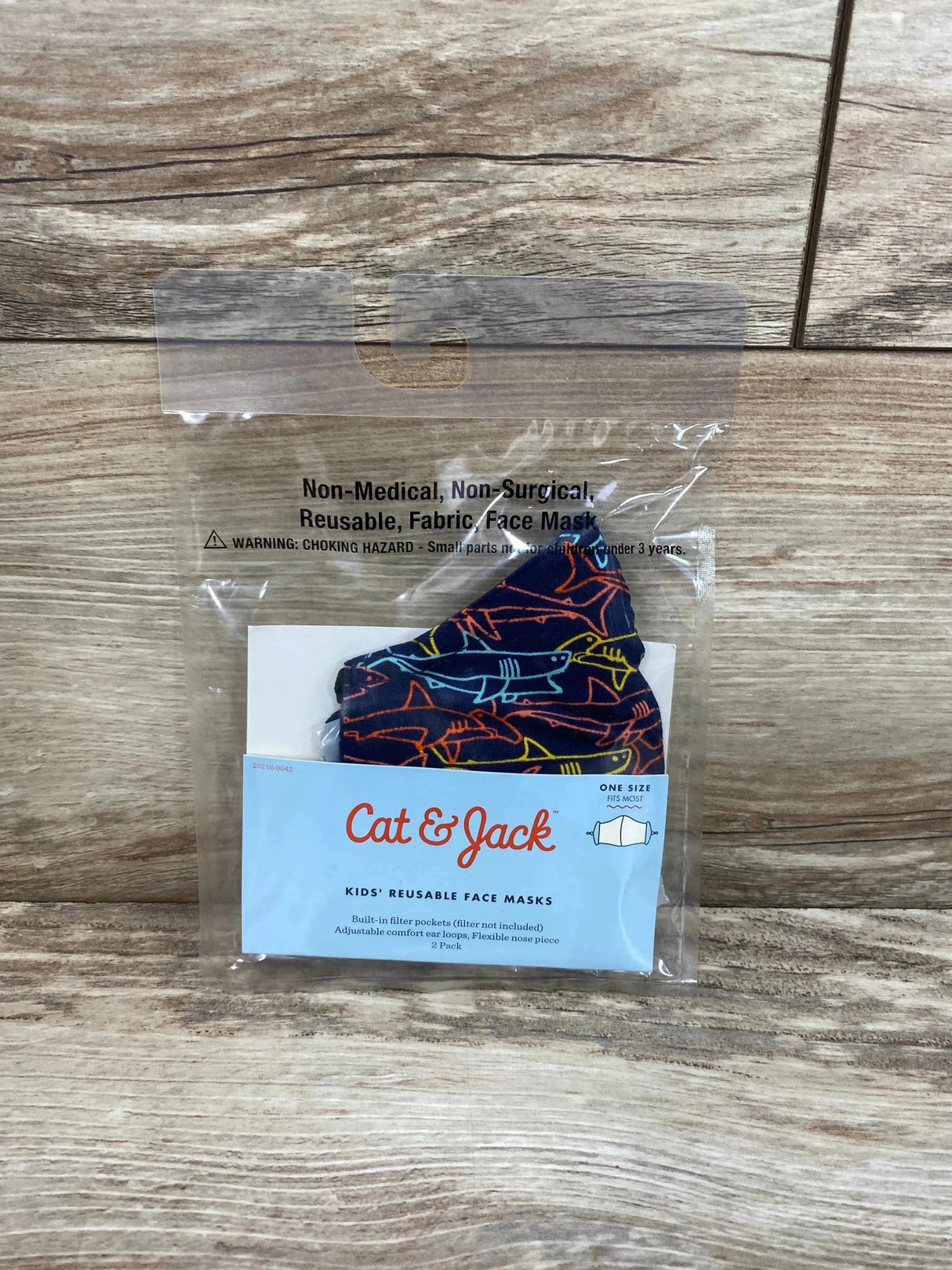 NEW Cat & Jack 2Pk Kids' Reusable Face Masks Navy OSFM - Me n Mommy To Be