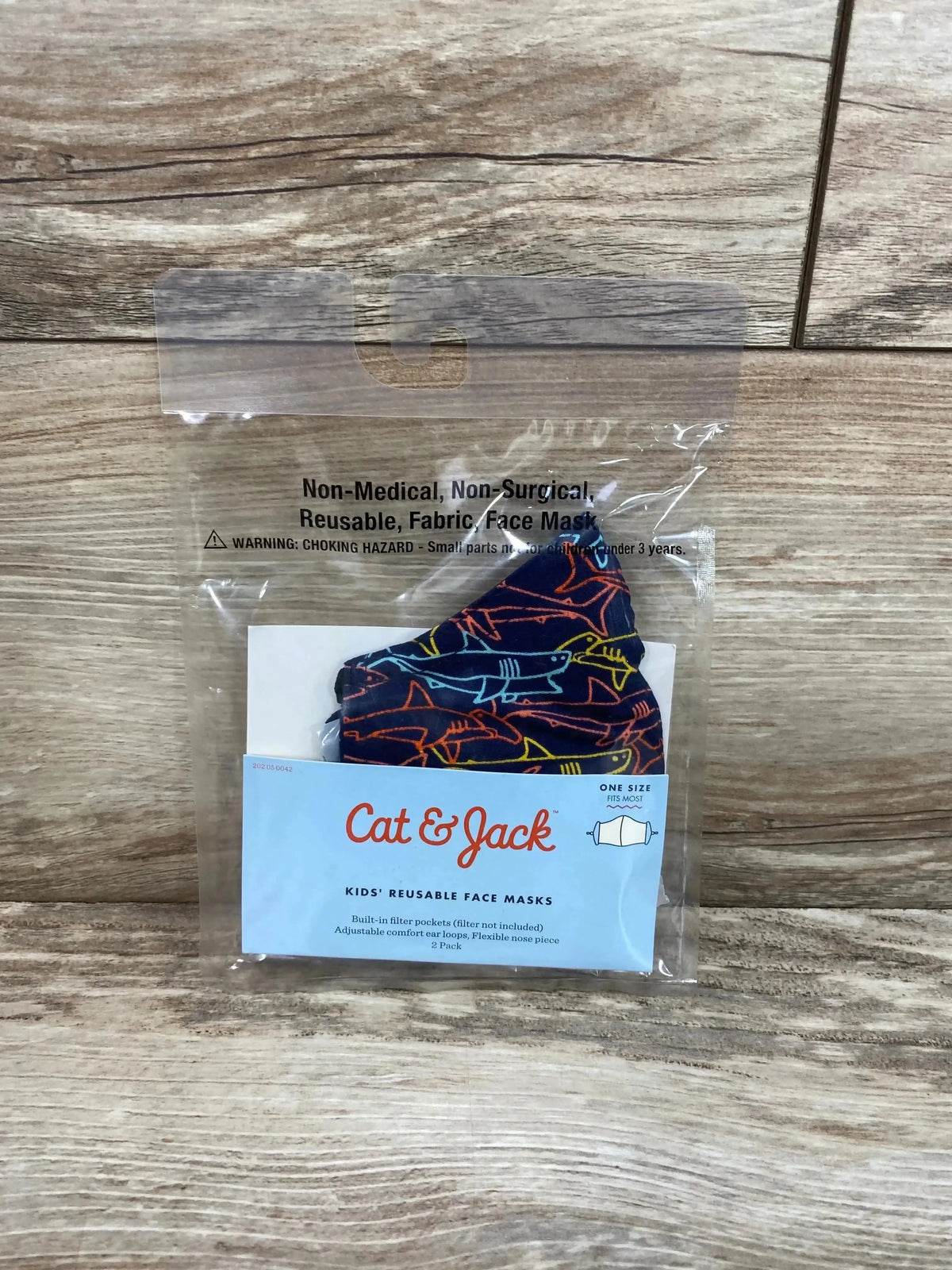 NEW Cat & Jack 2Pk Kids' Reusable Face Masks Navy OSFM - Me n Mommy To Be