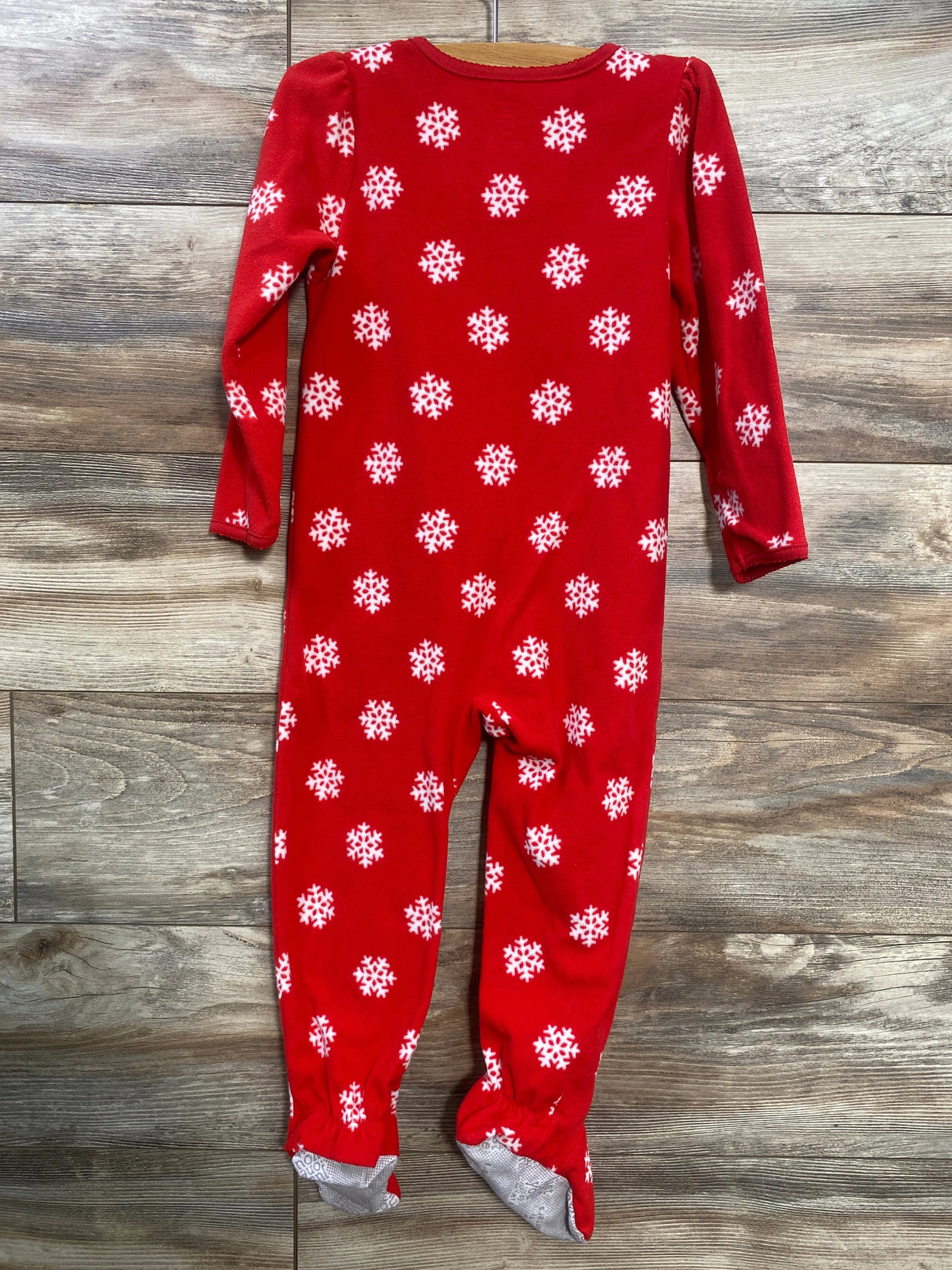 Just One You Snowflake Blanket Sleeper Red sz 4T - Me n Mommy To Be