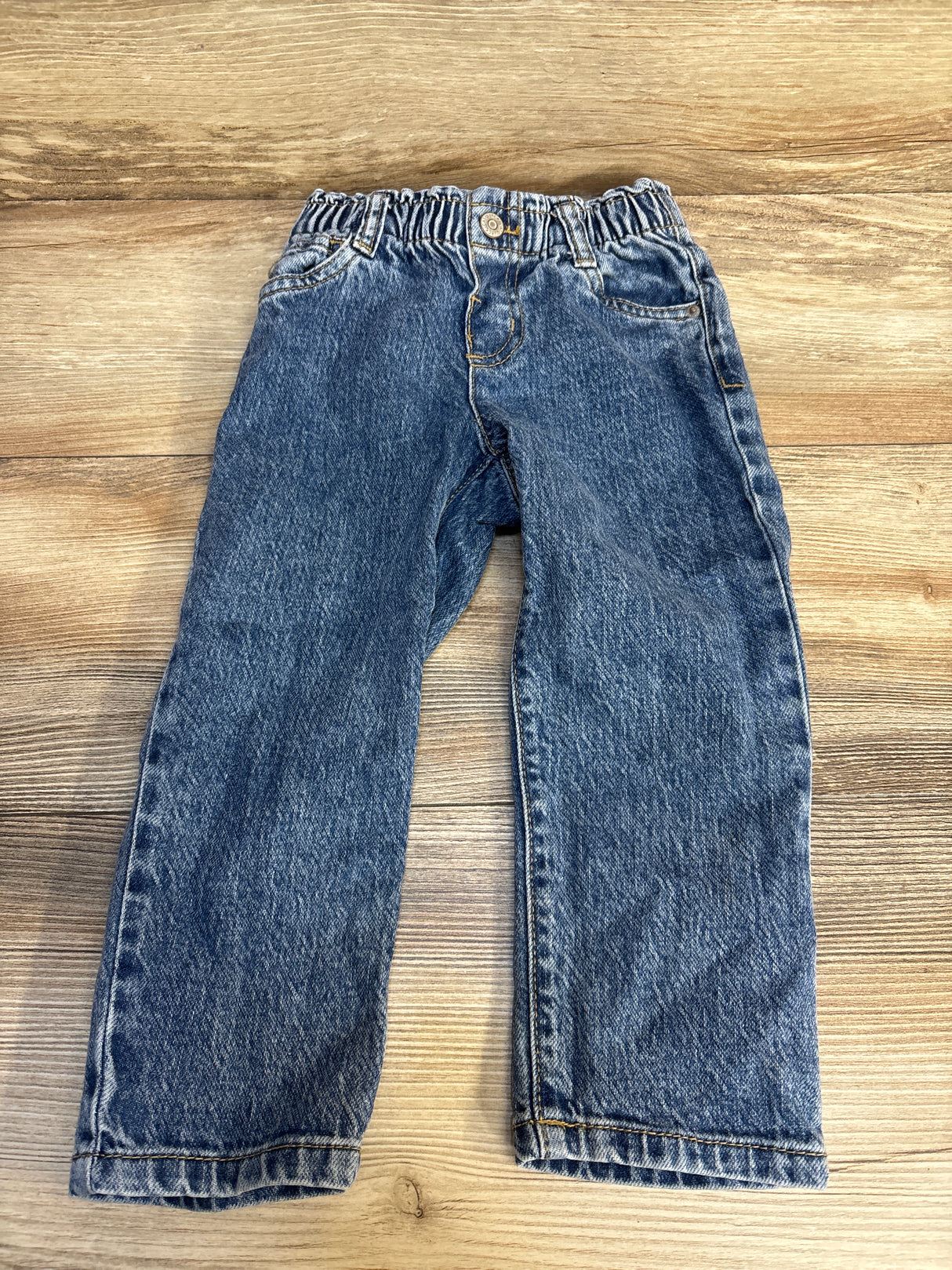 Cat & Jack Denim Paper Bag Jeans Blue sz 3T