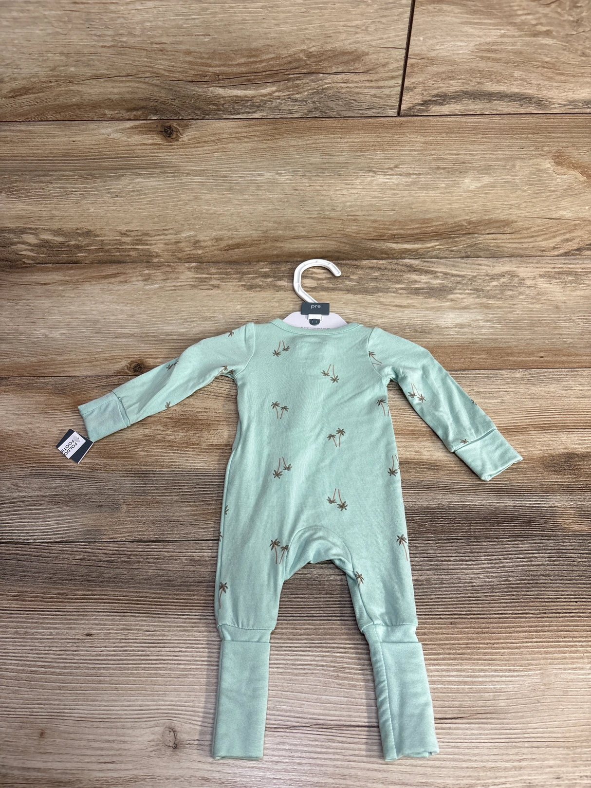 NEW PurelySoft Palm Tree Convertible Foot Sleeper Green sz Preemie