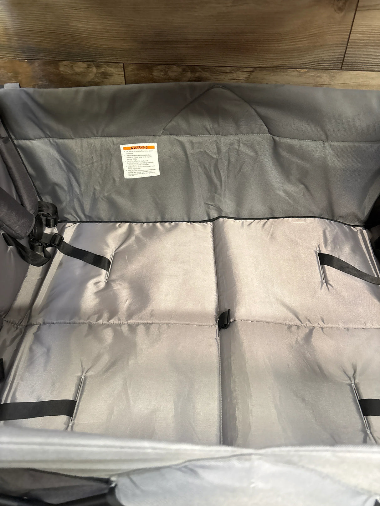 WONDERFOLD X4 Push & Pull Stroller Wagon 4-Seater Grey