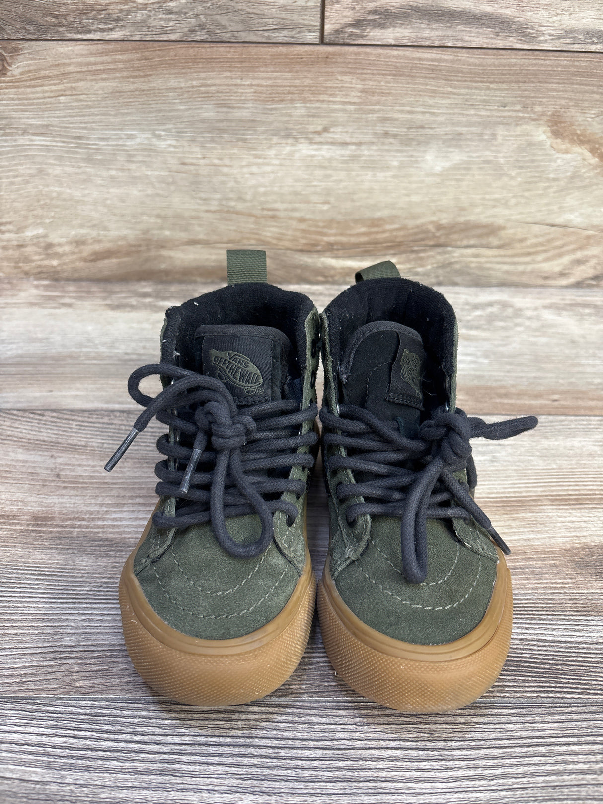 Vans Sk8-Hi Zip MTE Sneakers Olive Green sz 10.5c