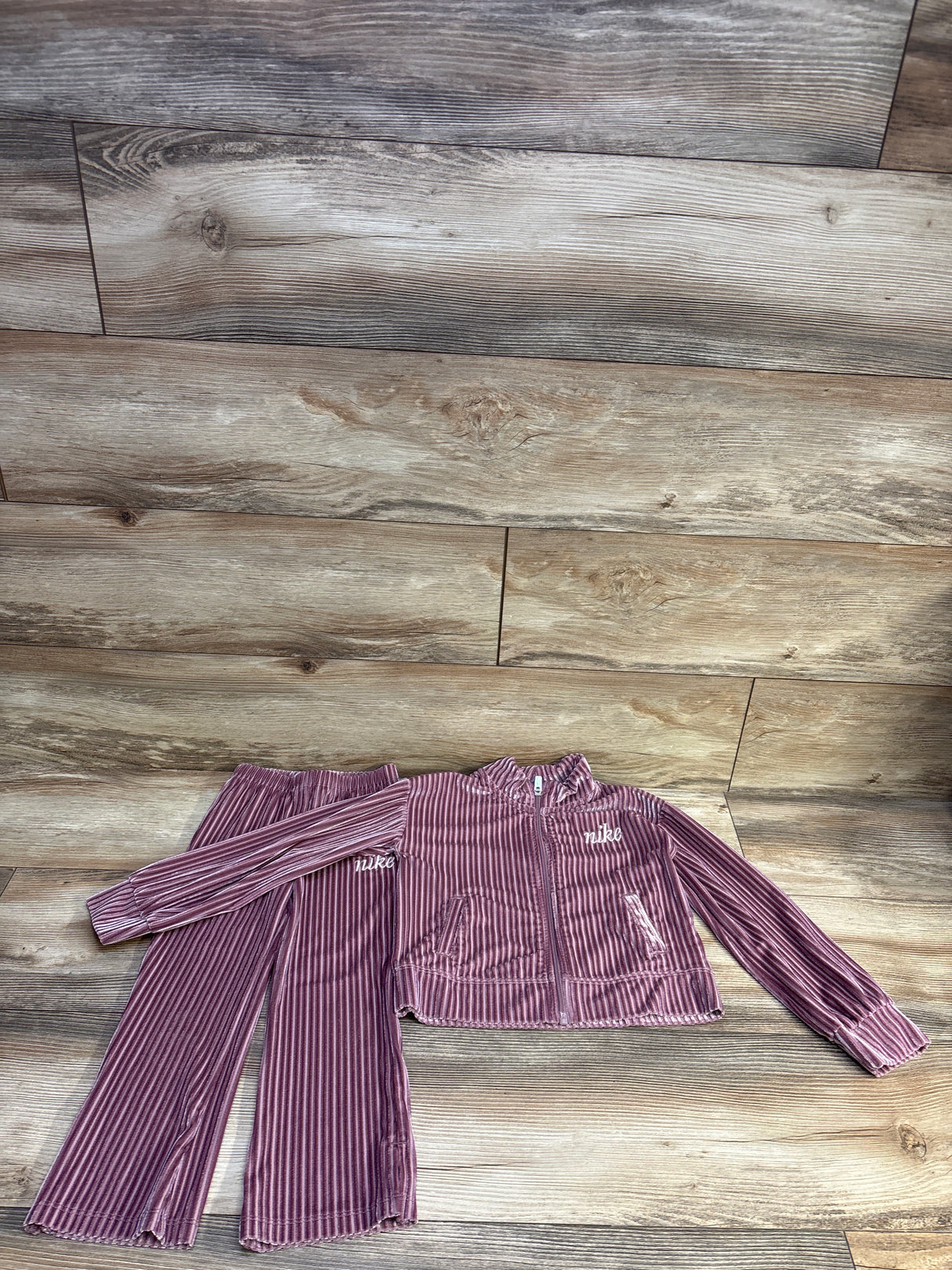 Nike 2pc Cozy Rib Track Suit Set Pink sz 4T